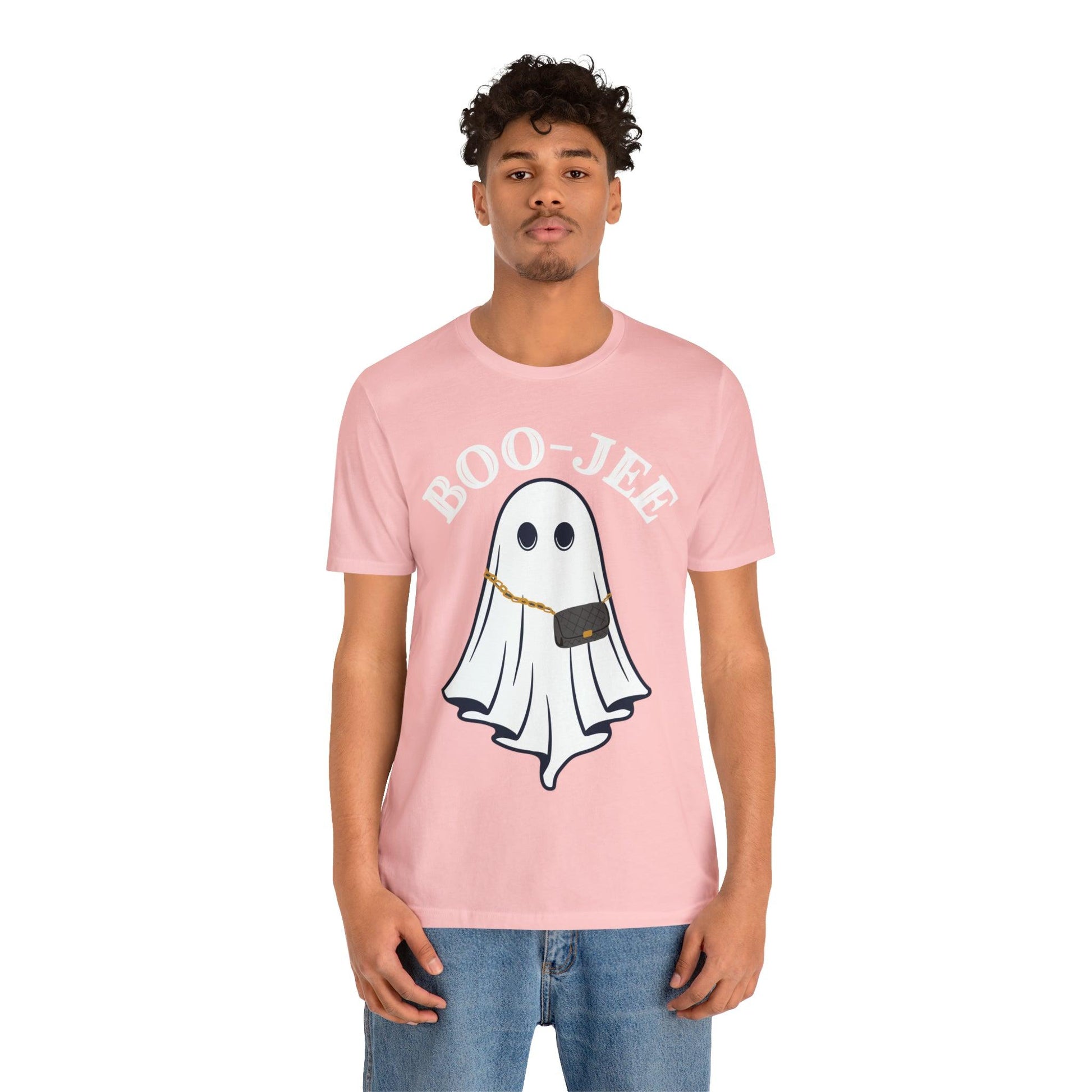 Cute Boo-Jee Ghost Halloween Shirt Vintage Ghost Halloween Costume Scary Halloween Tshirt, Vintage Shirt Boujee Halloween Tee - Giftsmojo