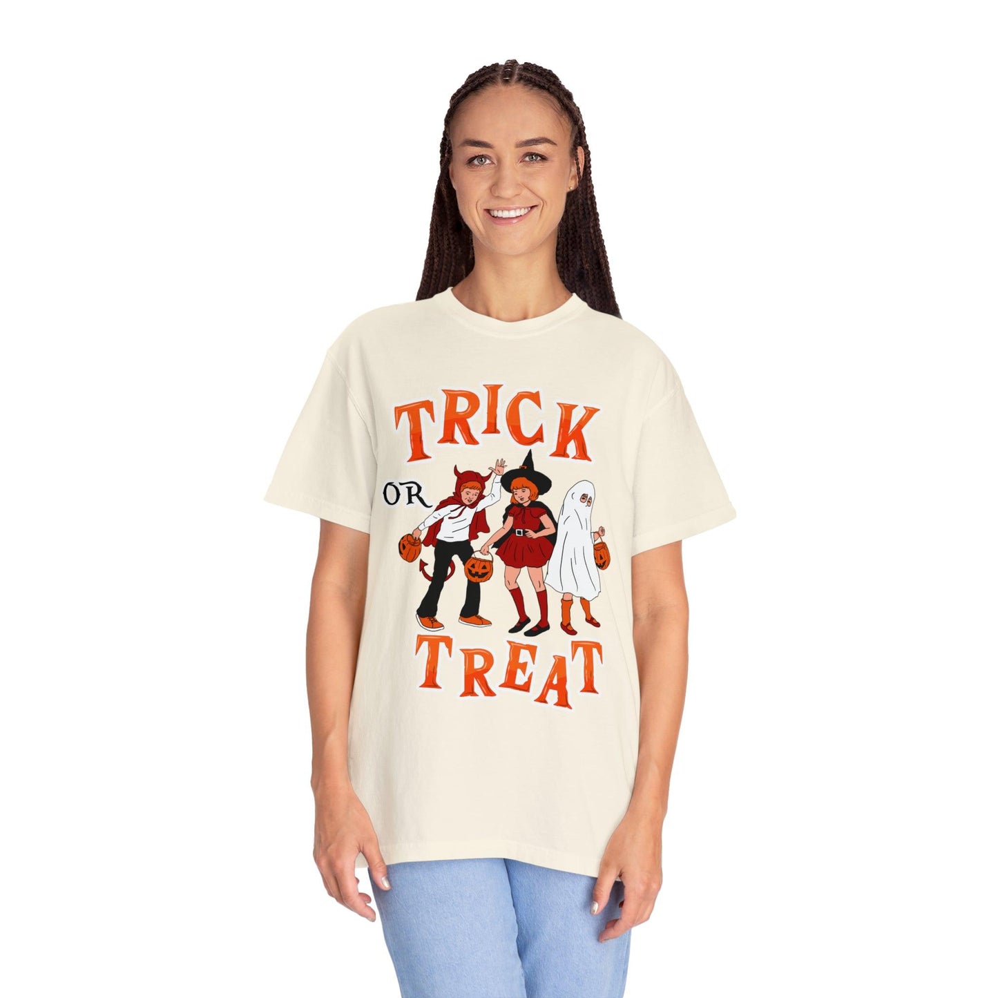 Halloween Party Shirt Retro Halloween Tshirt, Trick or Treat Shirt Vintage Shirt Halloween Shirt Cute Spooky Shirt, Halloween Gift Halloween T-shirt - Giftsmojo