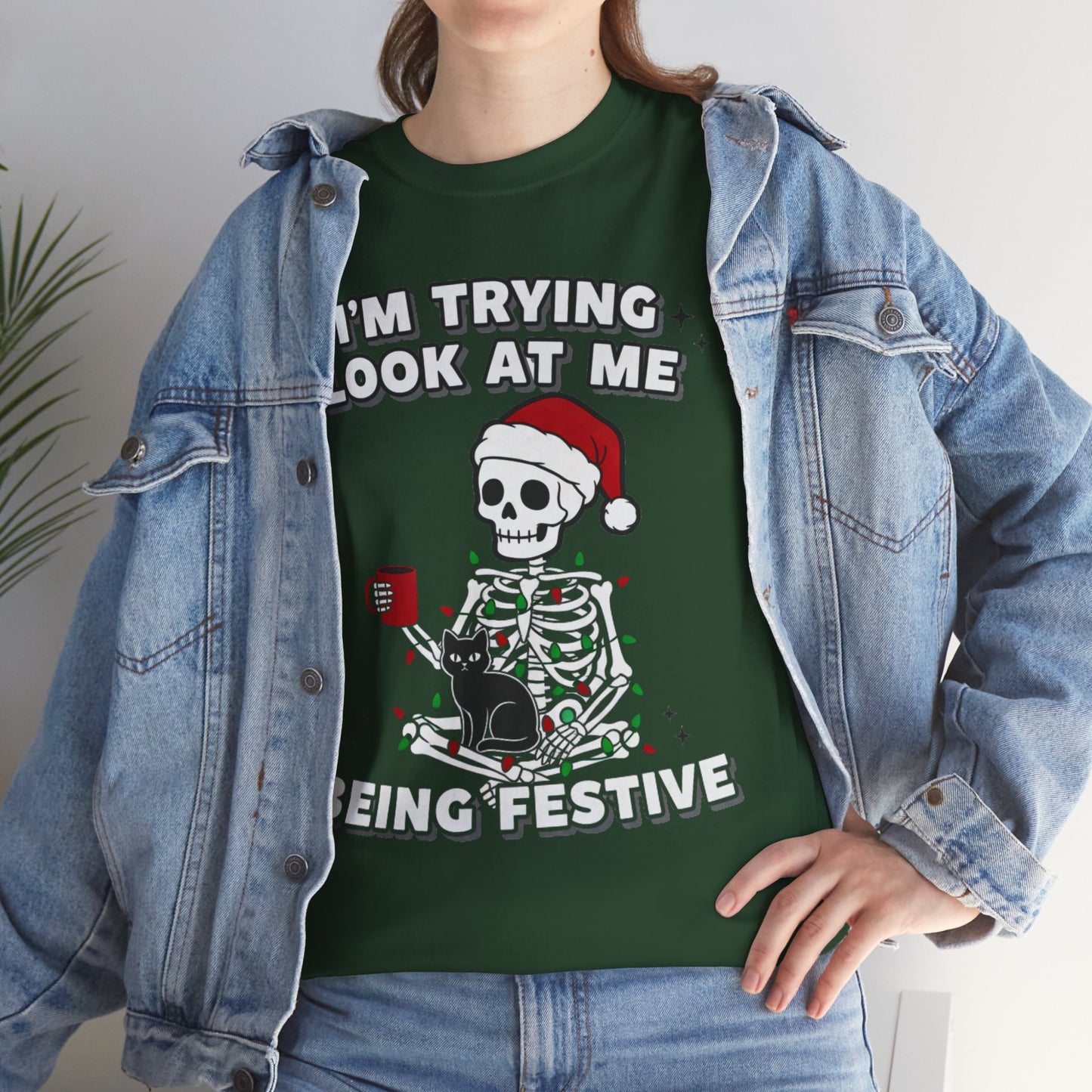 Christmas Skeleton Unisex Tee