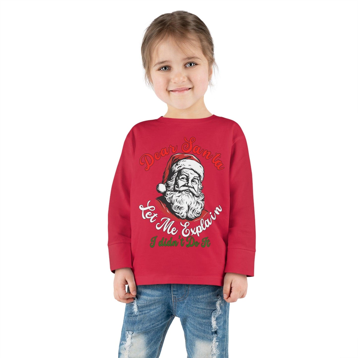 Christmas Shirt for Kids Christmas Outfit for Kids Dear Santa Let Me Explain I Didn't Do It Shirt - Giftsmojo
