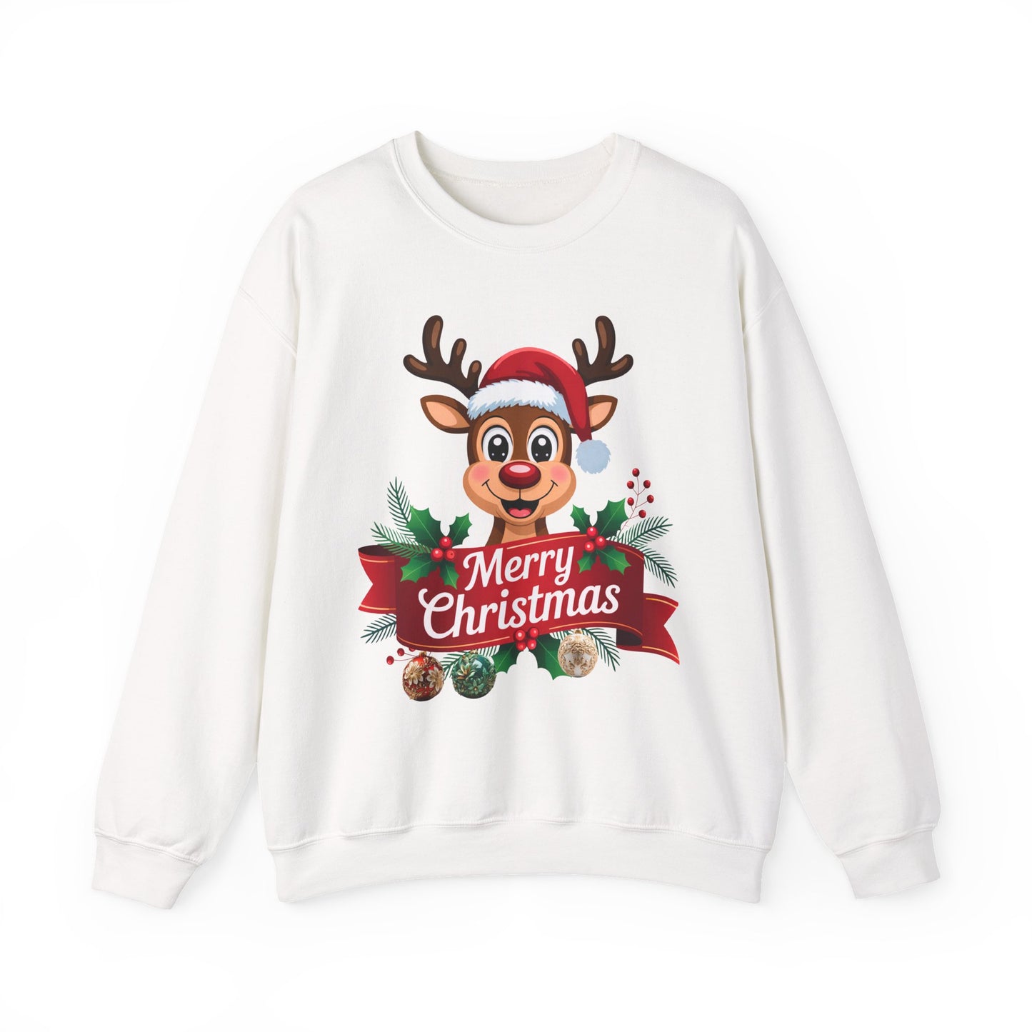 Christmas Reindeer Crewneck Sweatshirt