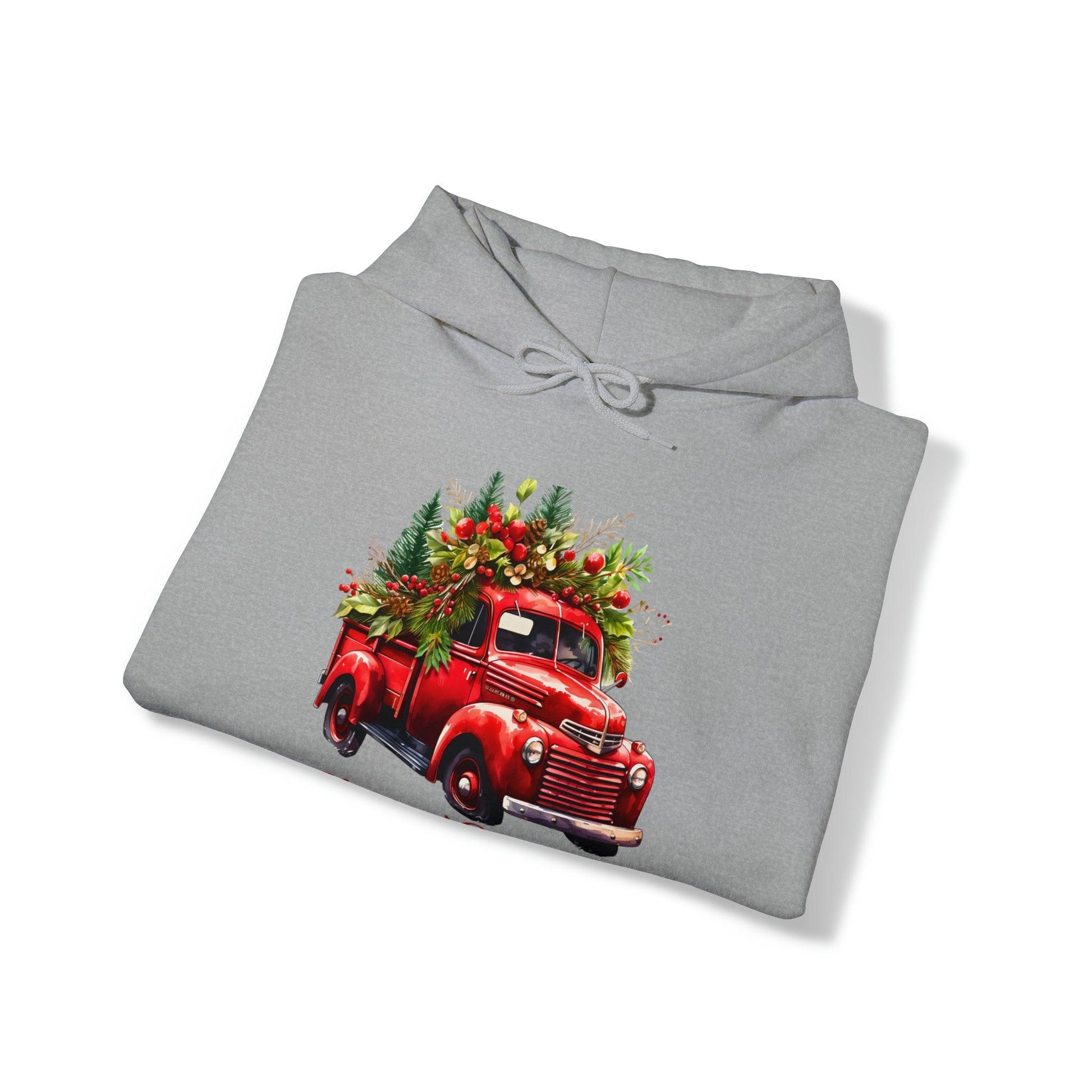 Christmas Tree Truck Shirt Christmas Hooded Sweatshirt Christmas Truck Sweatshirt Christmas Sweater Truck Pullover Christmas Tree Pullover - Giftsmojo