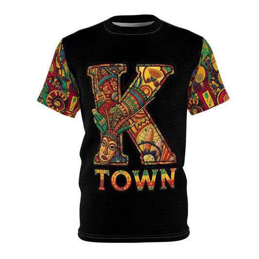 K Town-Shirt, Colorful K Town Unisex Cut & Sew Tee, Custom Kumba Shirt