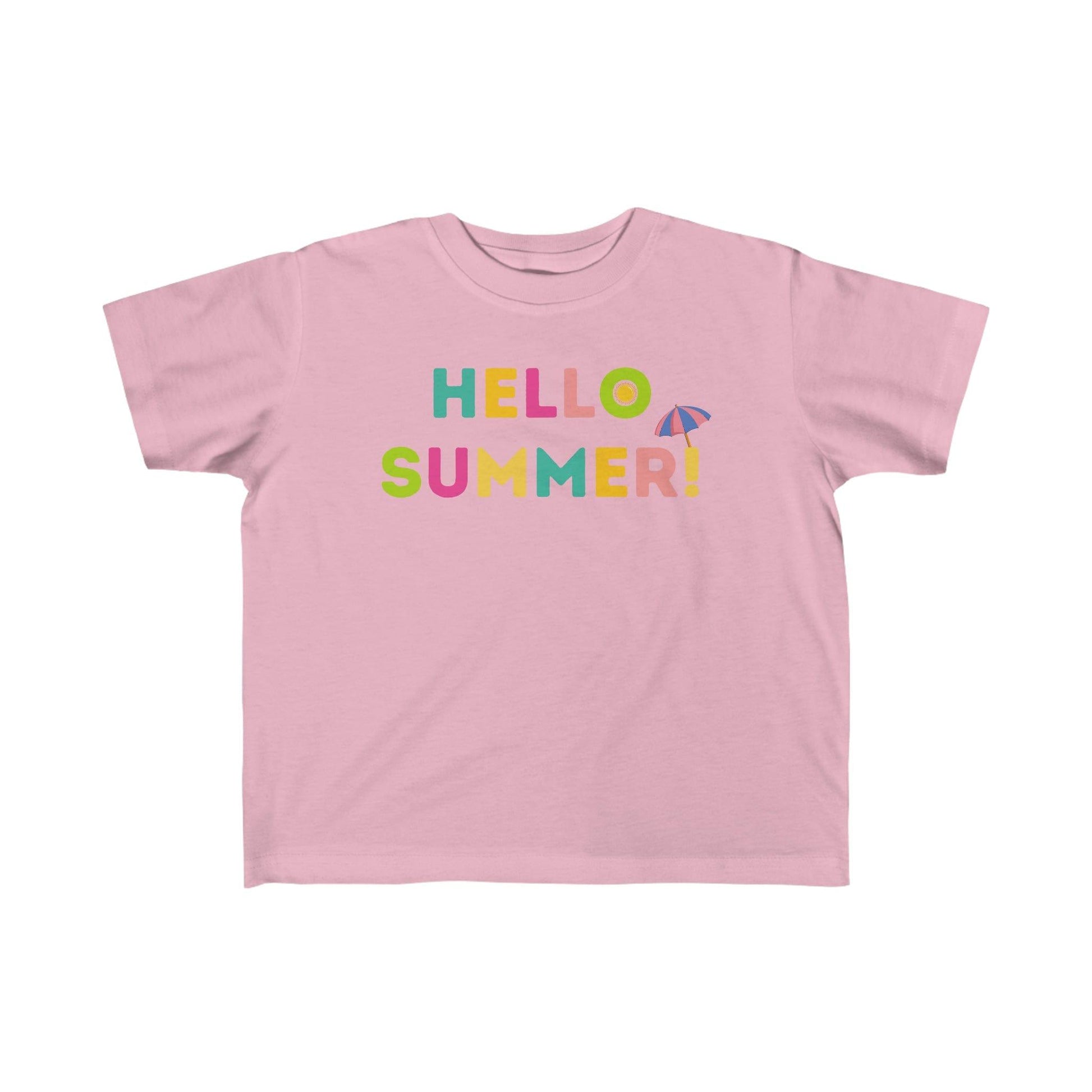 Toddler's Hello Summer Tee, Summer shirt for toddlers birthday gift Kids - Giftsmojo