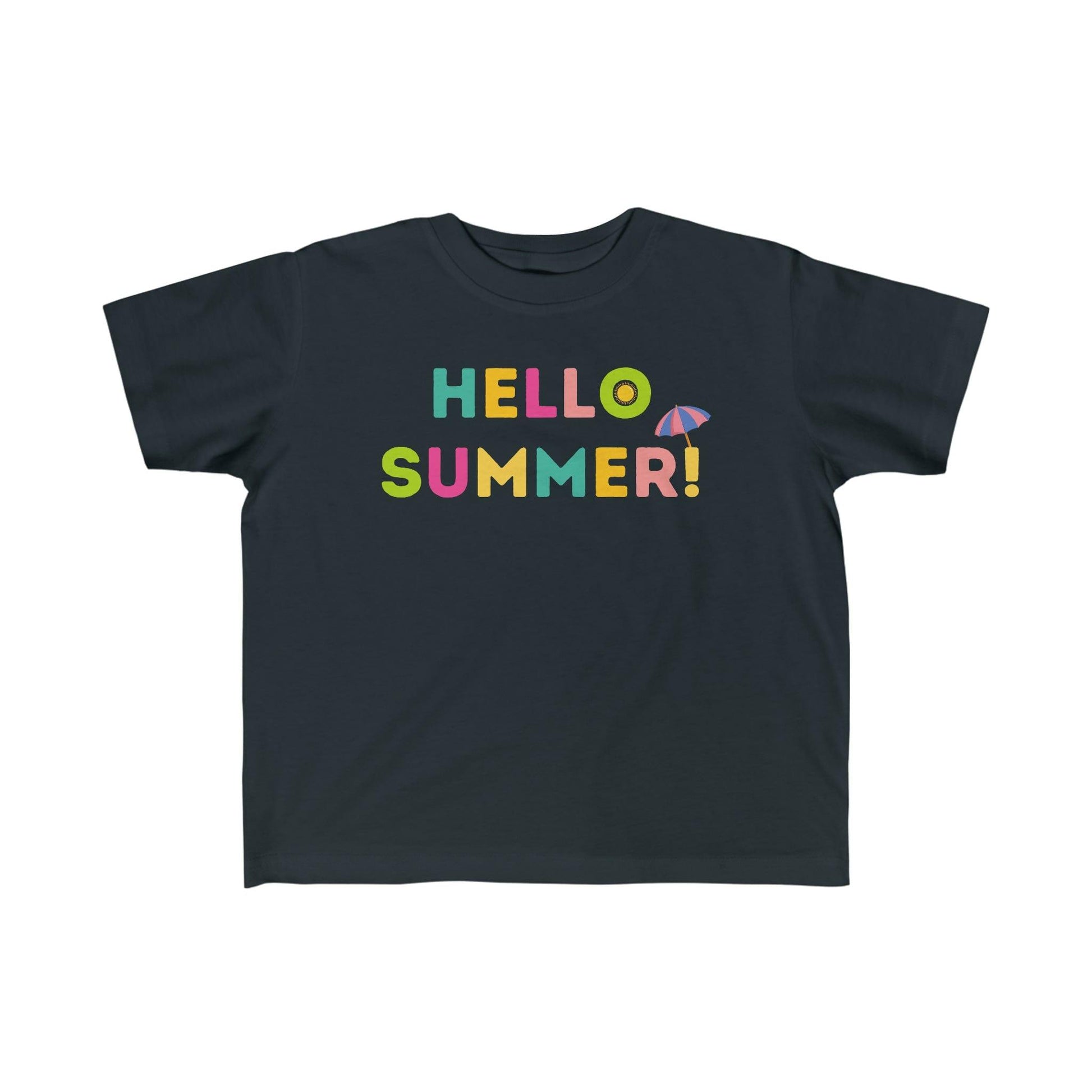 Toddler's Hello Summer Tee, Summer shirt for toddlers birthday gift Kids - Giftsmojo