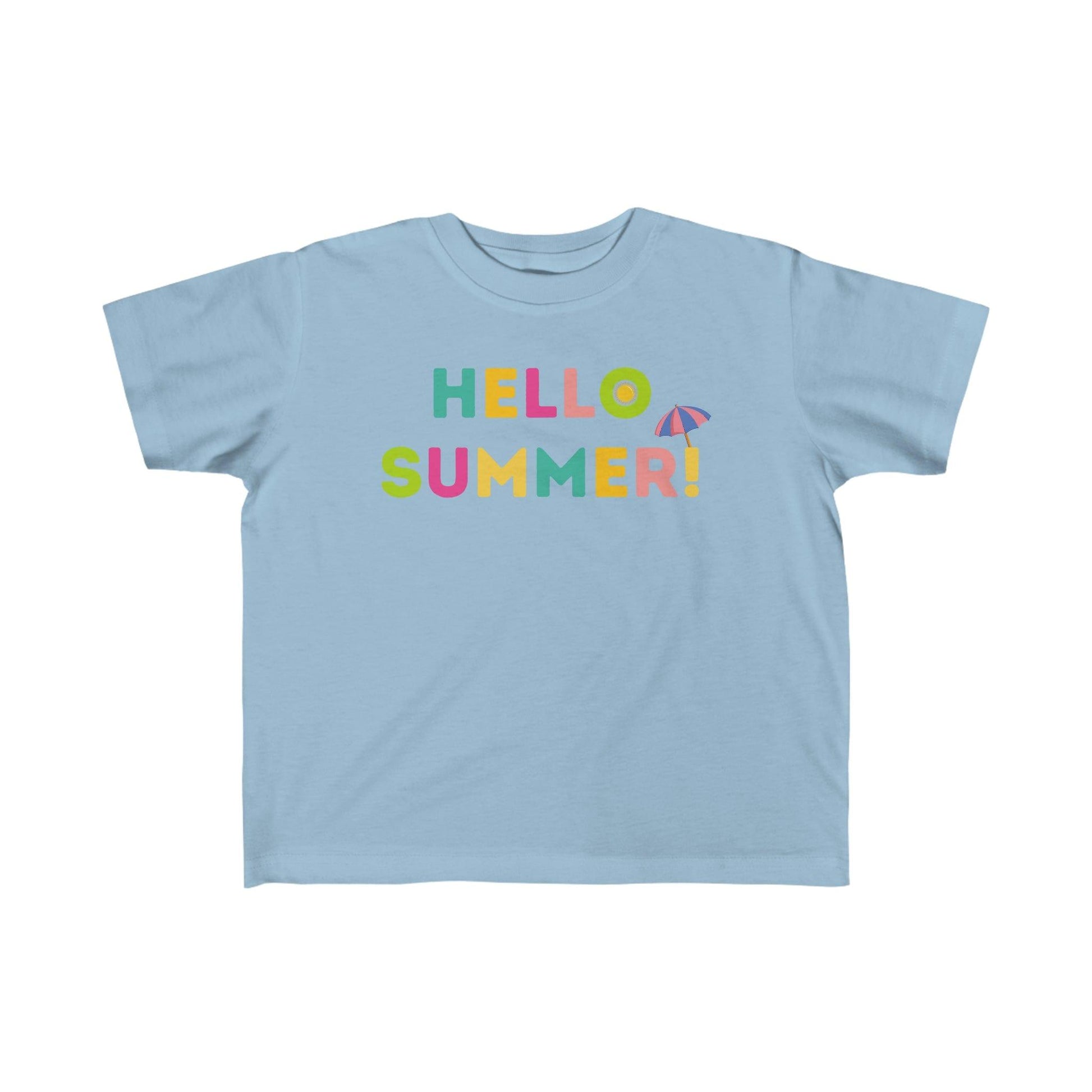 Toddler's Hello Summer Tee, Summer shirt for toddlers birthday gift Kids - Giftsmojo