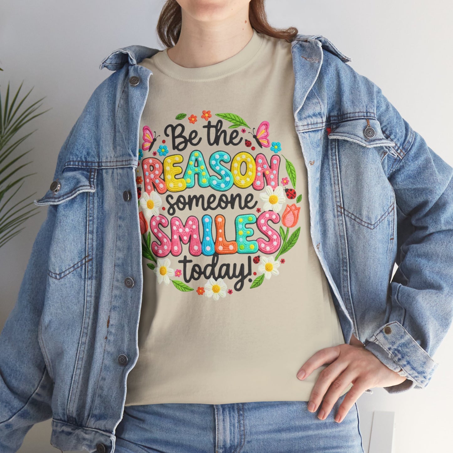 Be the Reason Someone Smiles Today Shirt | Kindness Tee - Giftsmojo