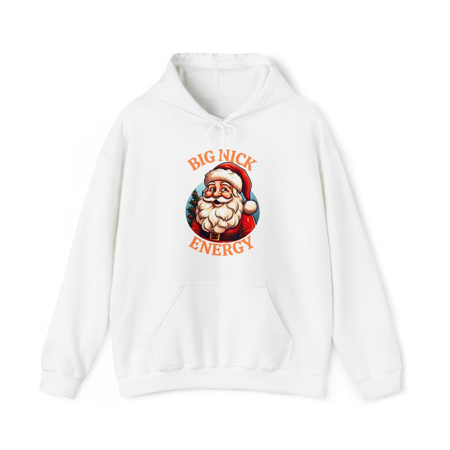 Santa Energy Hoodie Christmas Sweatshirt Santa Hooded Sweatshirt Christmas Sweater Pullover Big Nick Energy Christmas Pullover Santa Claus Shirt - Giftsmojo