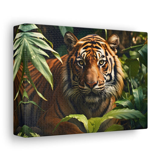 Tiger In Nature Art Canvas Gallery Wraps Tiger Print Large Canvas Art Animal Wall Art minimalist Wall Art Lover Gift - Giftsmojo