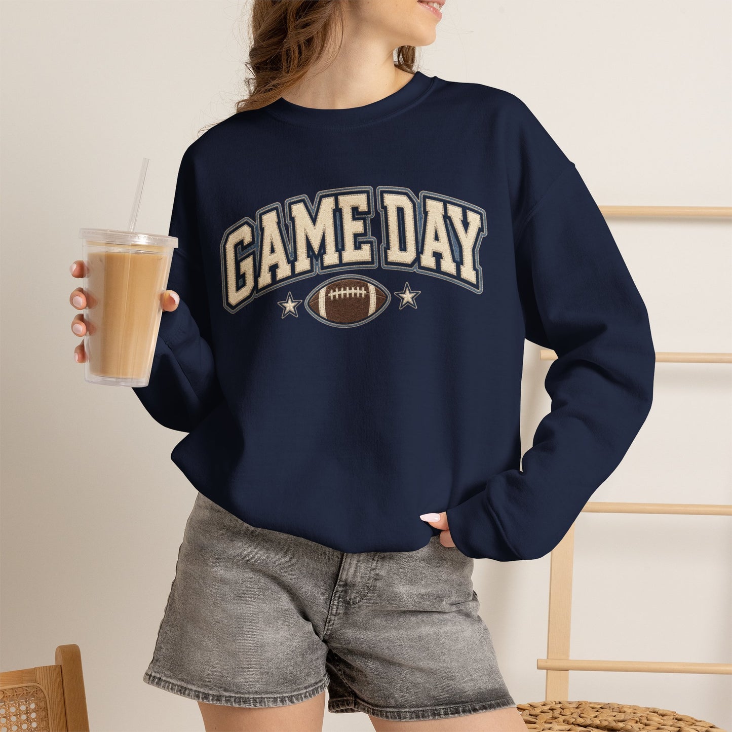 Game Day Crewneck Sweatshirt – Football Logo