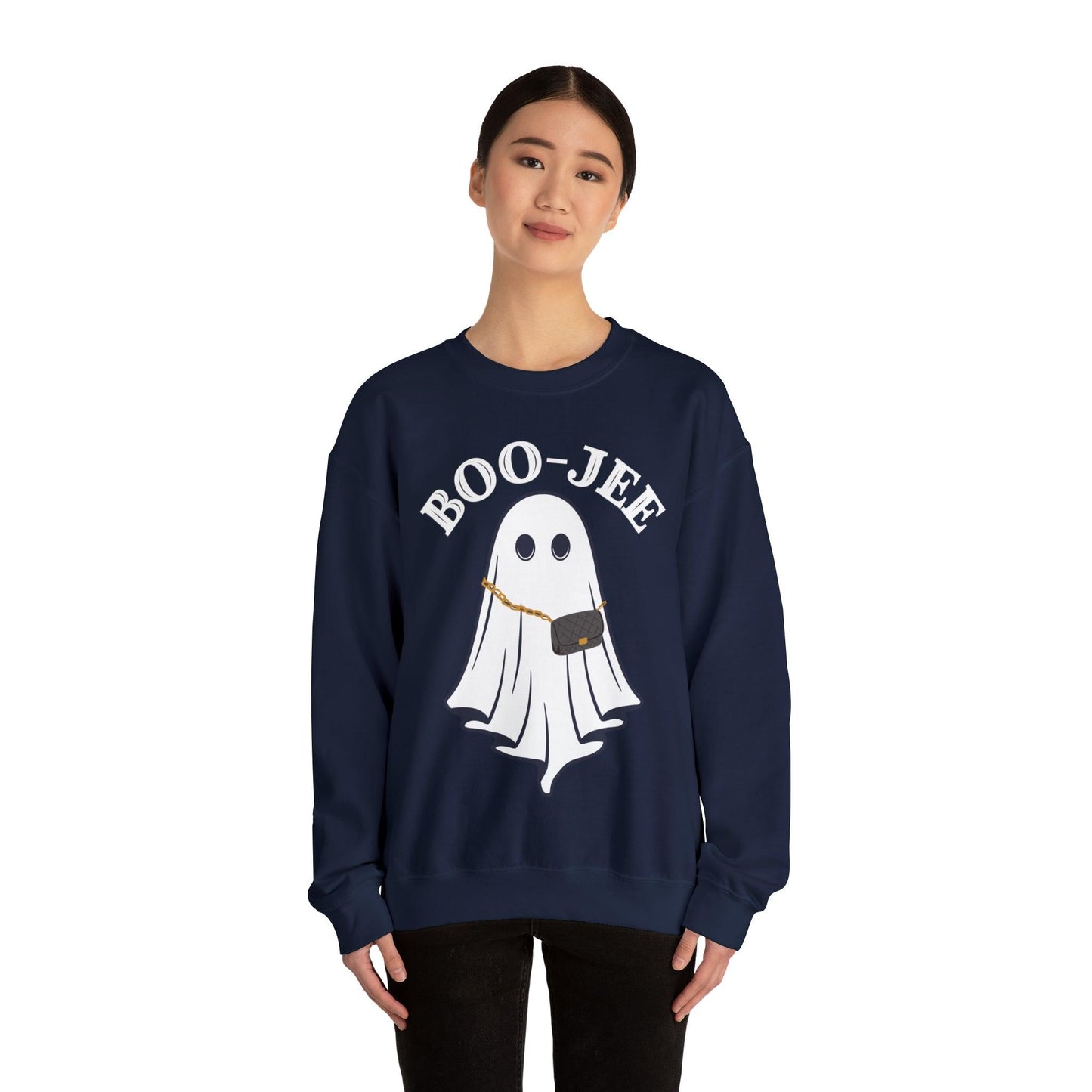 Boo-Jee Sweatshirt, Boo Halloween Sweatshirt Spooky - Giftsmojo