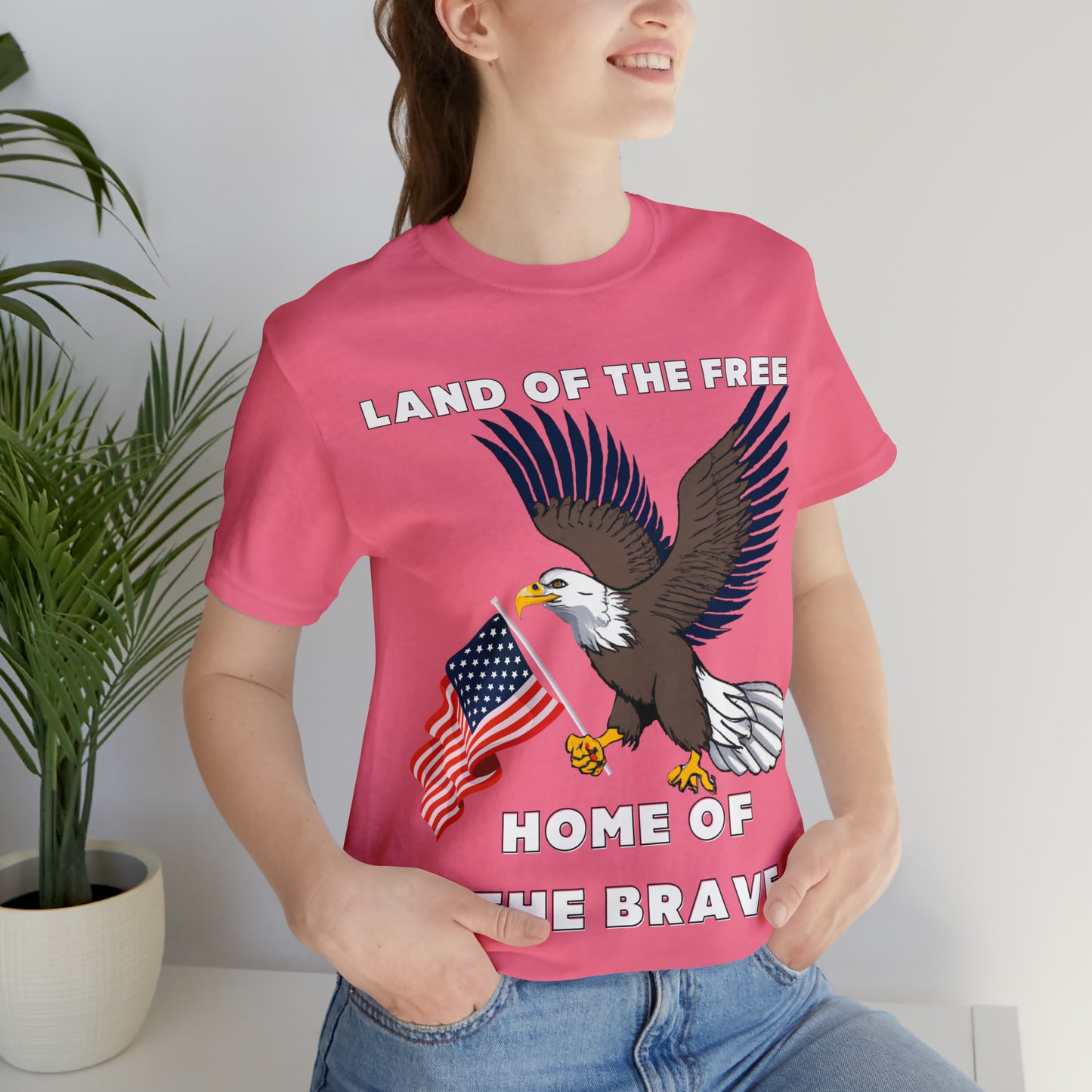 Celebrate Independence Day with Patriotic Shirts: Land of the free, Home of the Brave Shirt for Women and Men