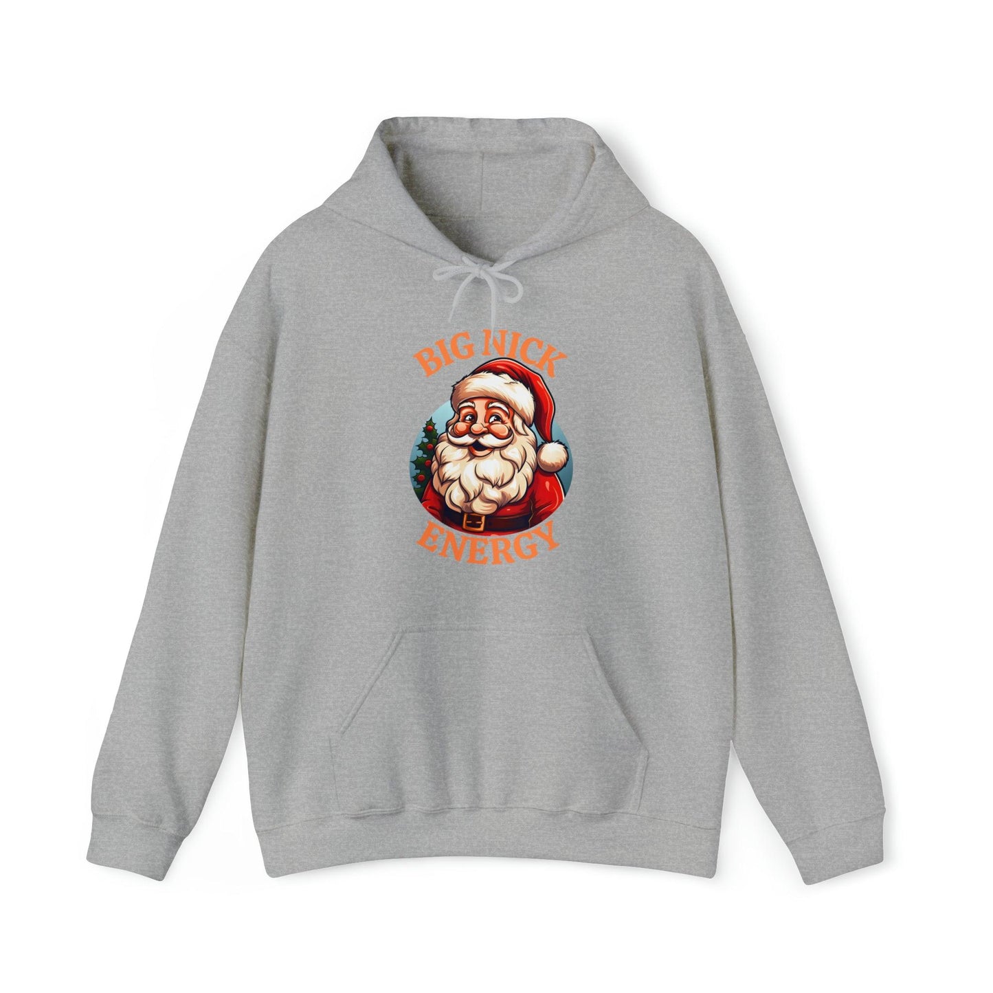 Santa Energy Hoodie Christmas Sweatshirt Santa Hooded Sweatshirt Christmas Sweater Pullover Big Nick Energy Christmas Pullover Santa Claus Shirt - Giftsmojo