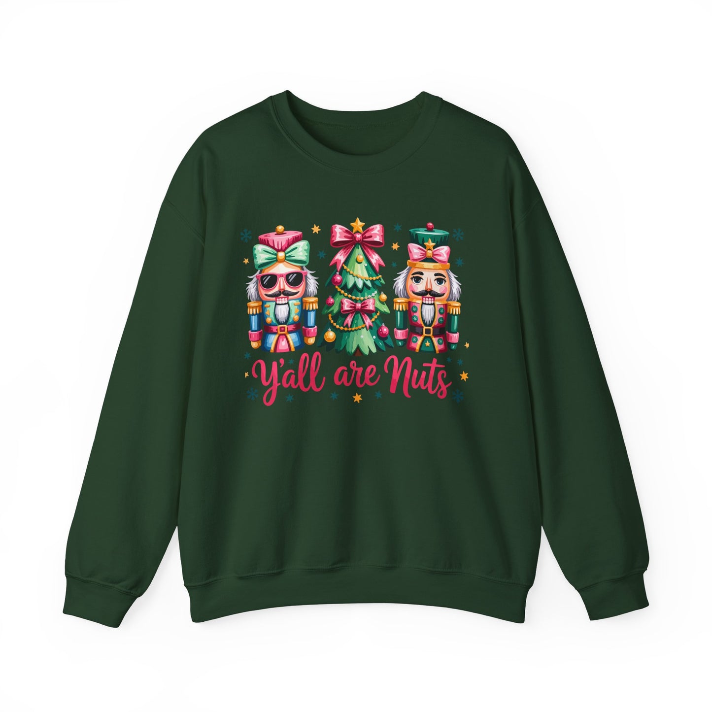 Nutcracker Characters and Christmas Tree Sweatshirt | Holiday Crewneck