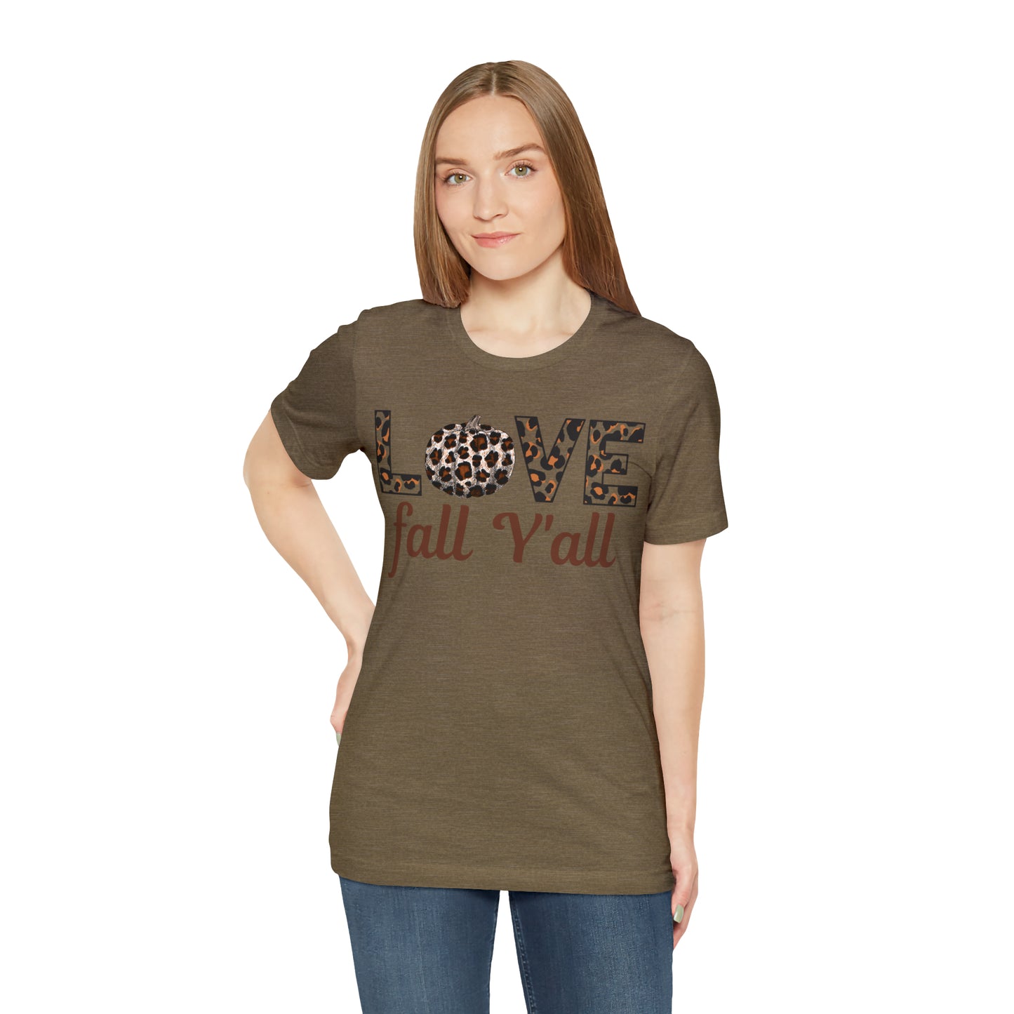 Leopard Print Love Fall Y'all Love Fall shirt Fall lover gift