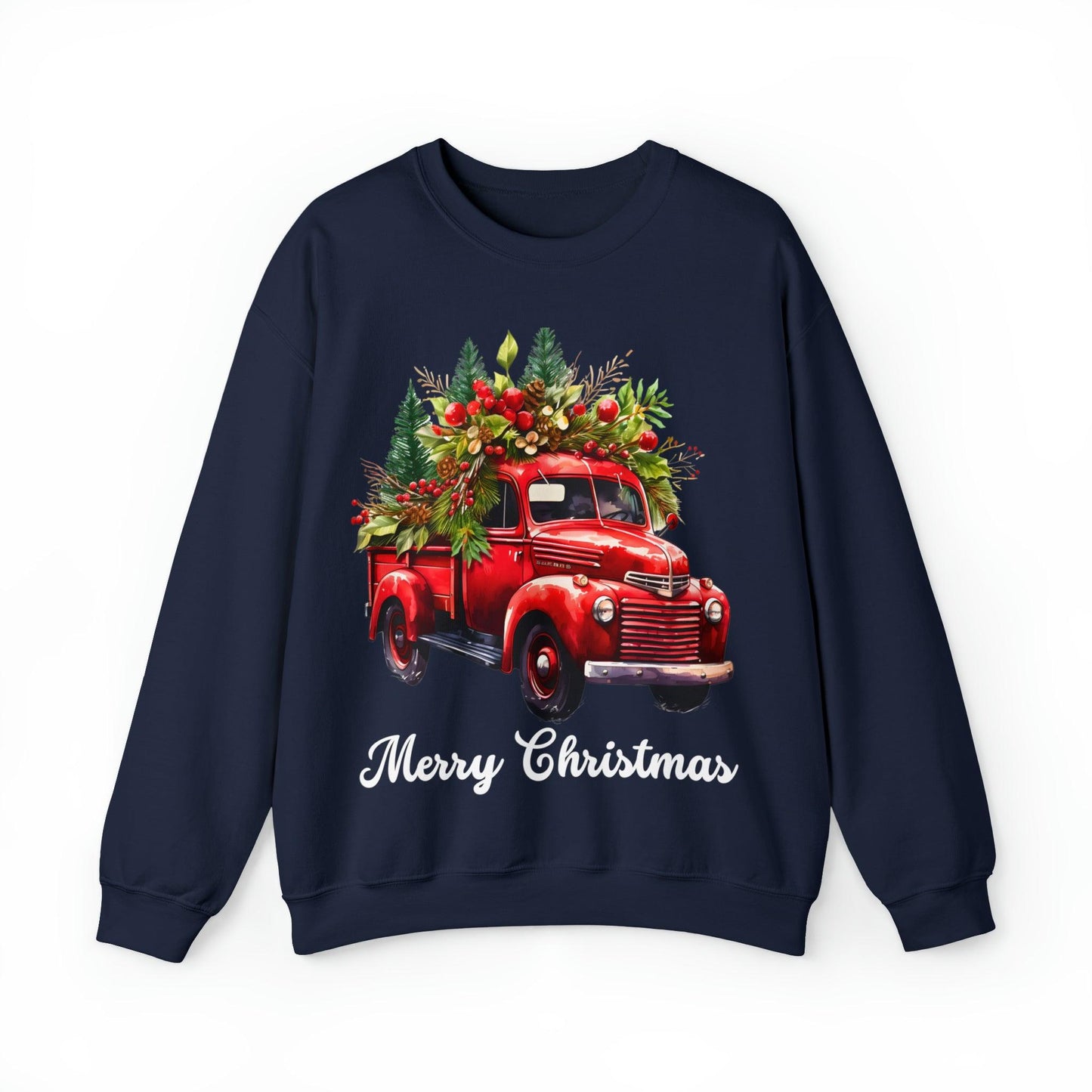 Christmas Tree Sweatshirt Christmas Truck Sweatshirt Christmas Sweater Tree Truck Shirt Christmas Sweatshirt Tree Sweat Pine Tree Pullover - Giftsmojo