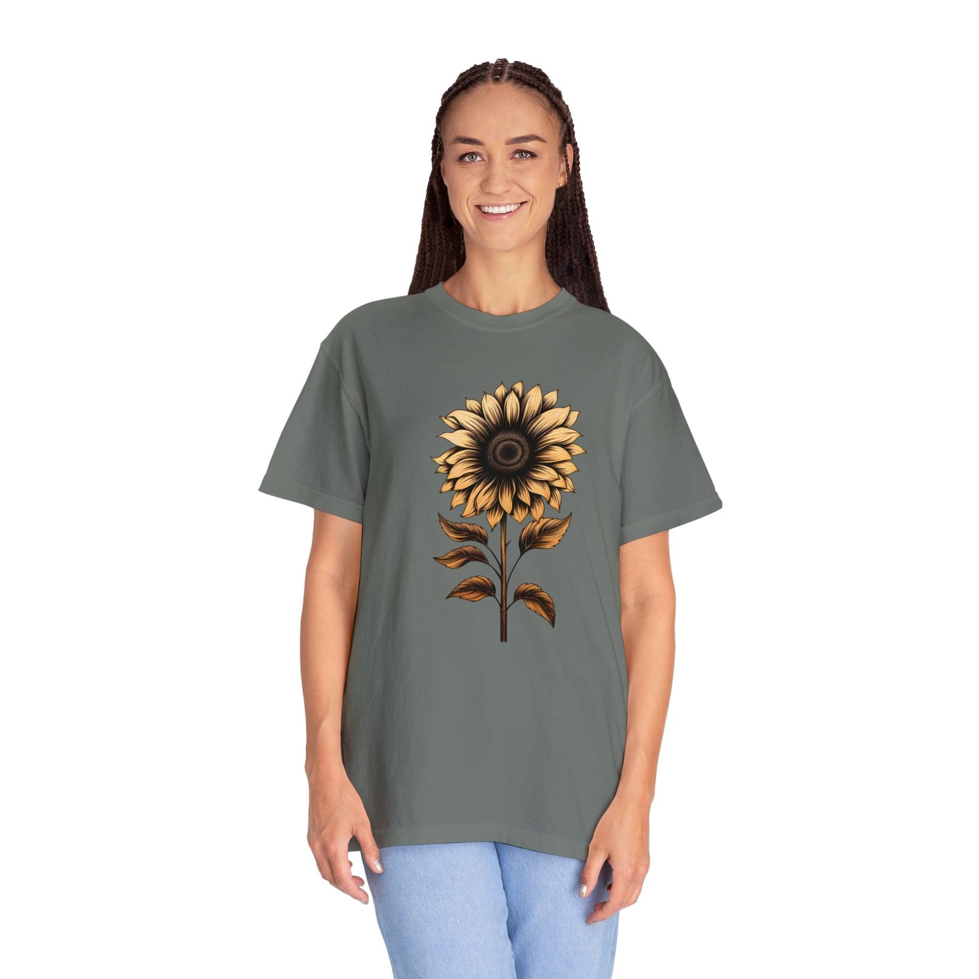 Vintage Sunflower Shirt Flower Shirt Aesthetic, Floral Graphic Tee Floral Shirt Flower T-shirt, Vintage Wild Flower Shirt Vintage Flower Shirt, - Giftsmojo