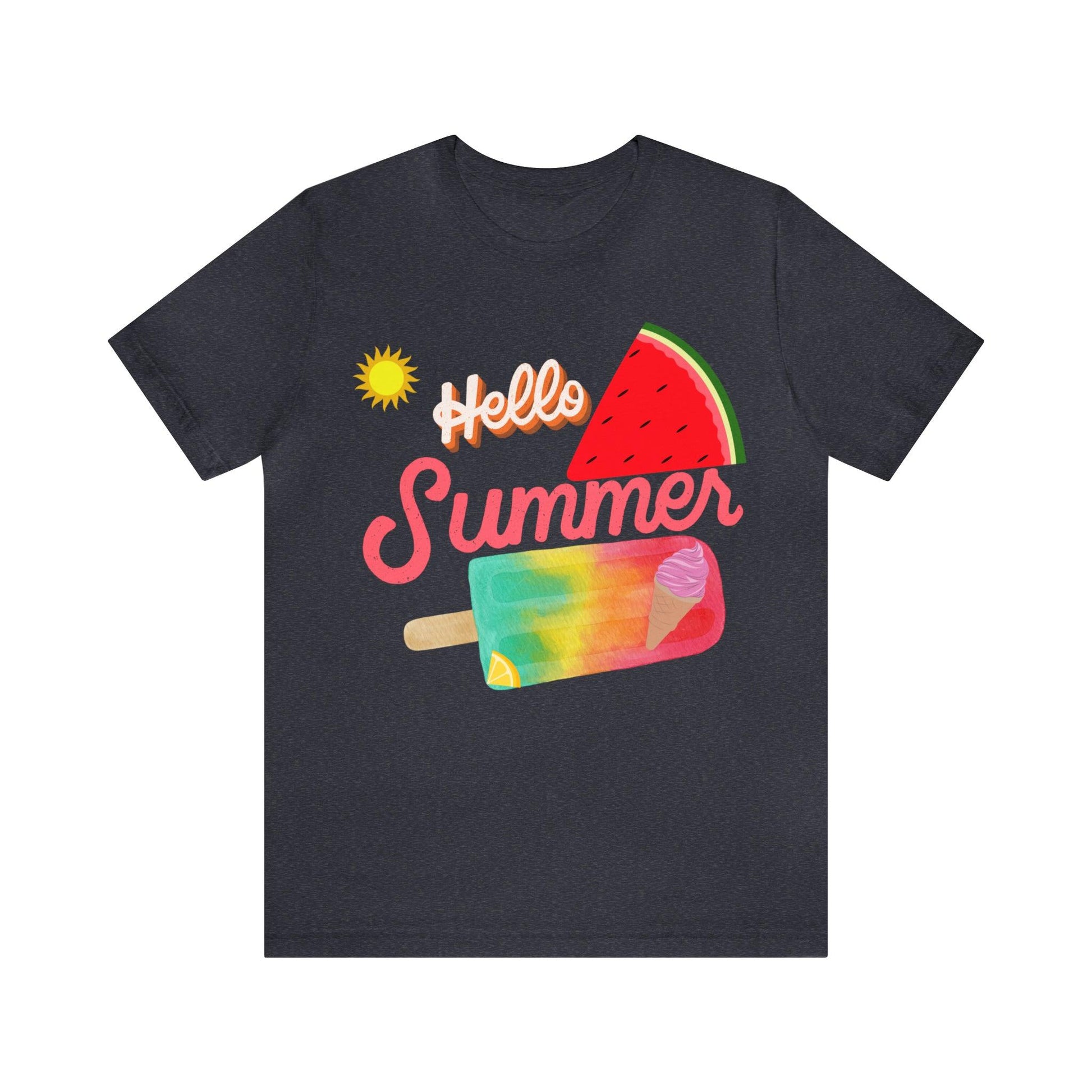 Hello Summer Shirt, Hello Summer, Summer shirts for women and men, Funny Shirt, Summer Vibes, Trendy Fashion, Summertime Fun - Giftsmojo