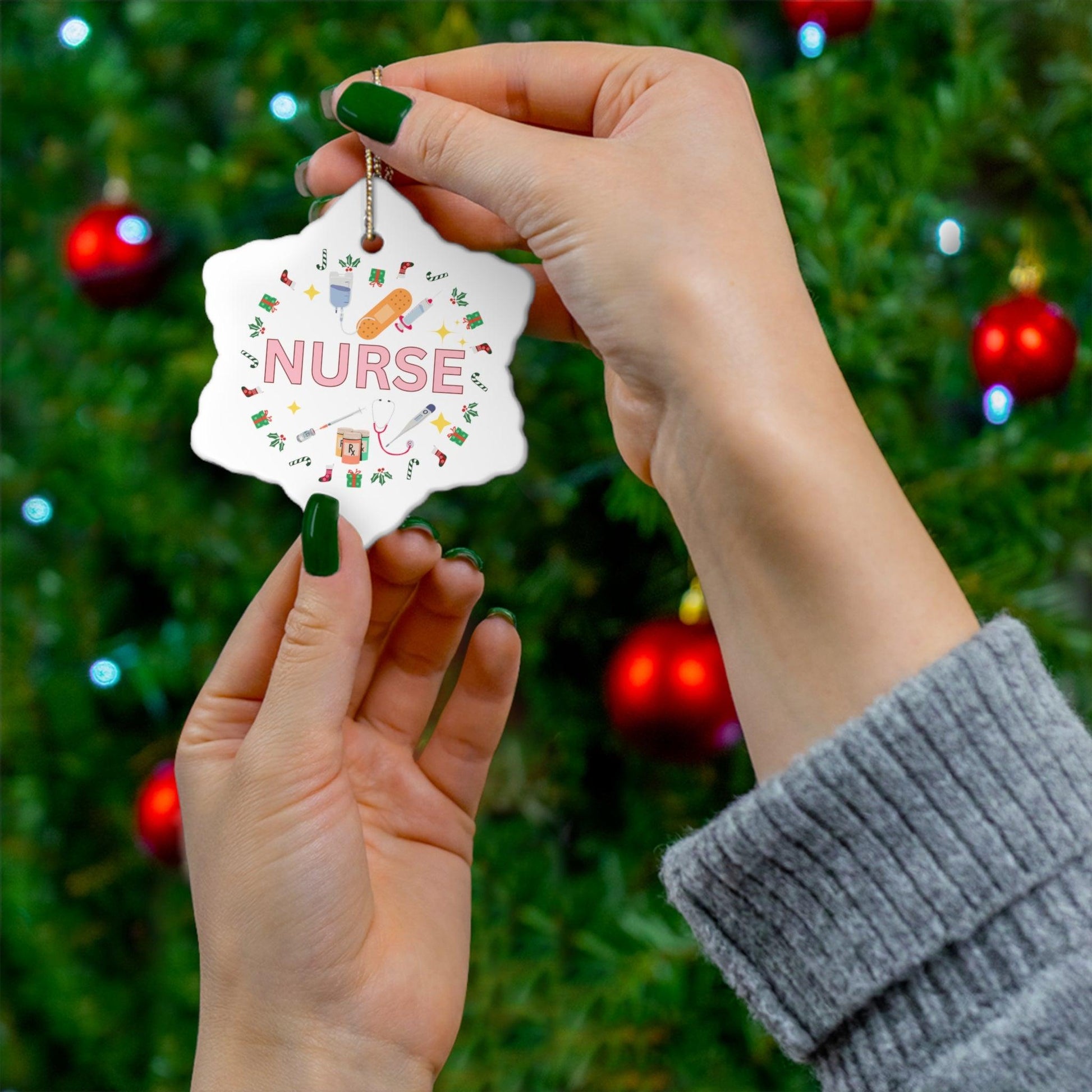 Nurse Christmas Ornament Nurse Ornament Nurse Christmas Tree Ornament Nurse Care Ornament Nurses Ornament Occupation Job - Giftsmojo