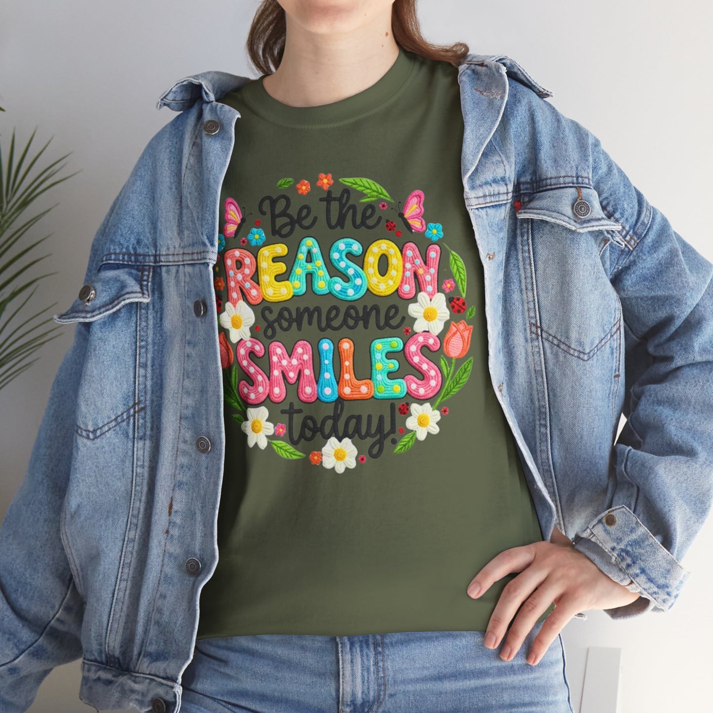 Be the Reason Someone Smiles Today Shirt | Kindness Tee - Giftsmojo