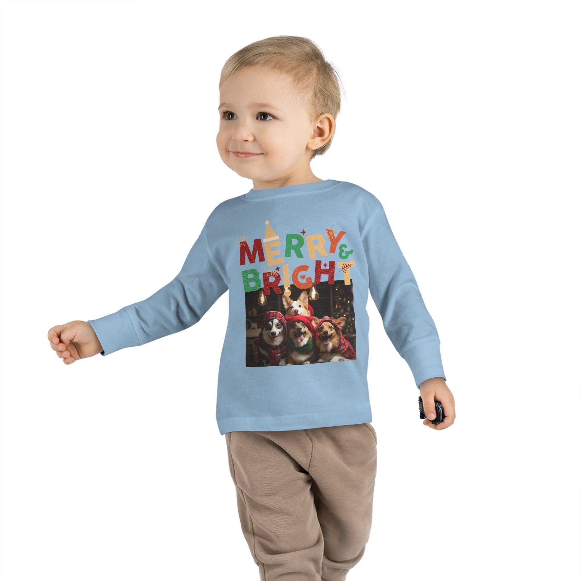 Toddler Christmas Shirt Toddler Christmas Long Sleeve Tee Kids Christmas Gift - Giftsmojo