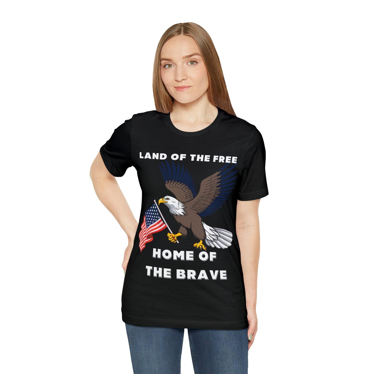 Celebrate Independence Day with Patriotic Shirts: Land of the free, Home of the Brave Shirt for Women and Men - Giftsmojo