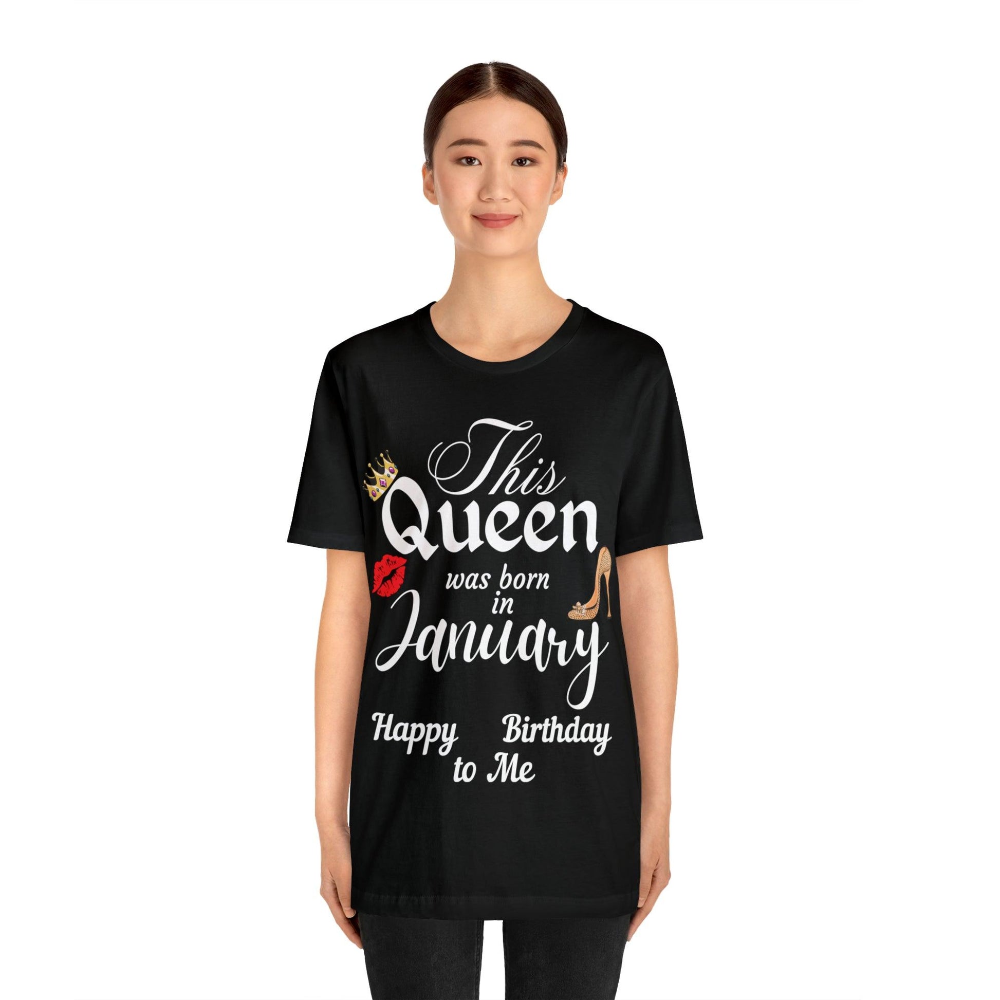 Birthday Queen Shirt, Gift for Birthday, This Queen was born in January Shirt, Funny Queen Shirt, Funny Birthday Shirt, Birthday Gift - Giftsmojo