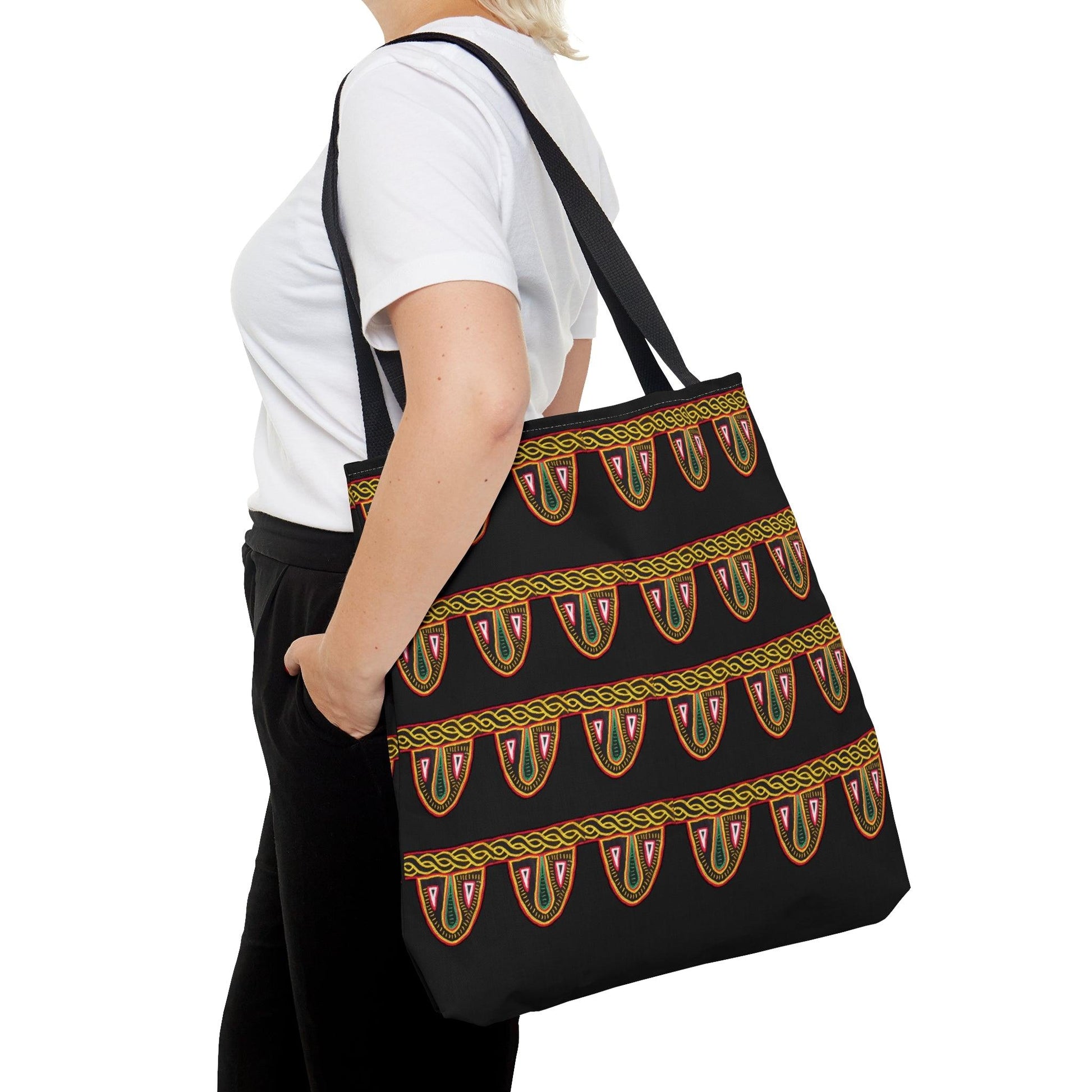 Bamenda Pattern Bag, Cameroon Pattern Tote Bag African Pattern Tote Bag Aesthetic Bag, Custom Tote Bag, All Over Print - Giftsmojo