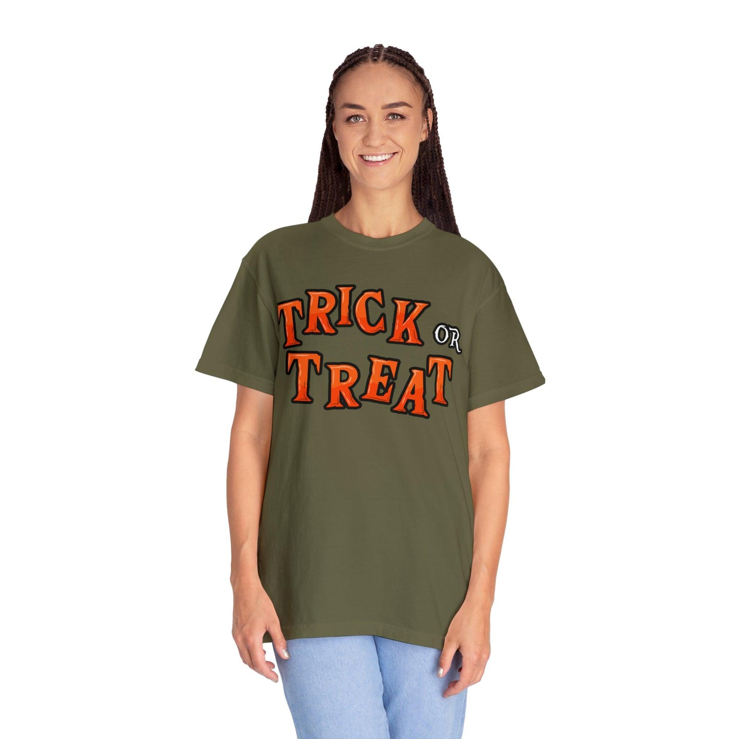 Halloween Party Outfit Trick or Treat Shirt Vintage Shirt Halloween Costume Cute Spooky Shirt, Halloween Gift Halloween T-shirt Trick or Treat Outfit - Giftsmojo