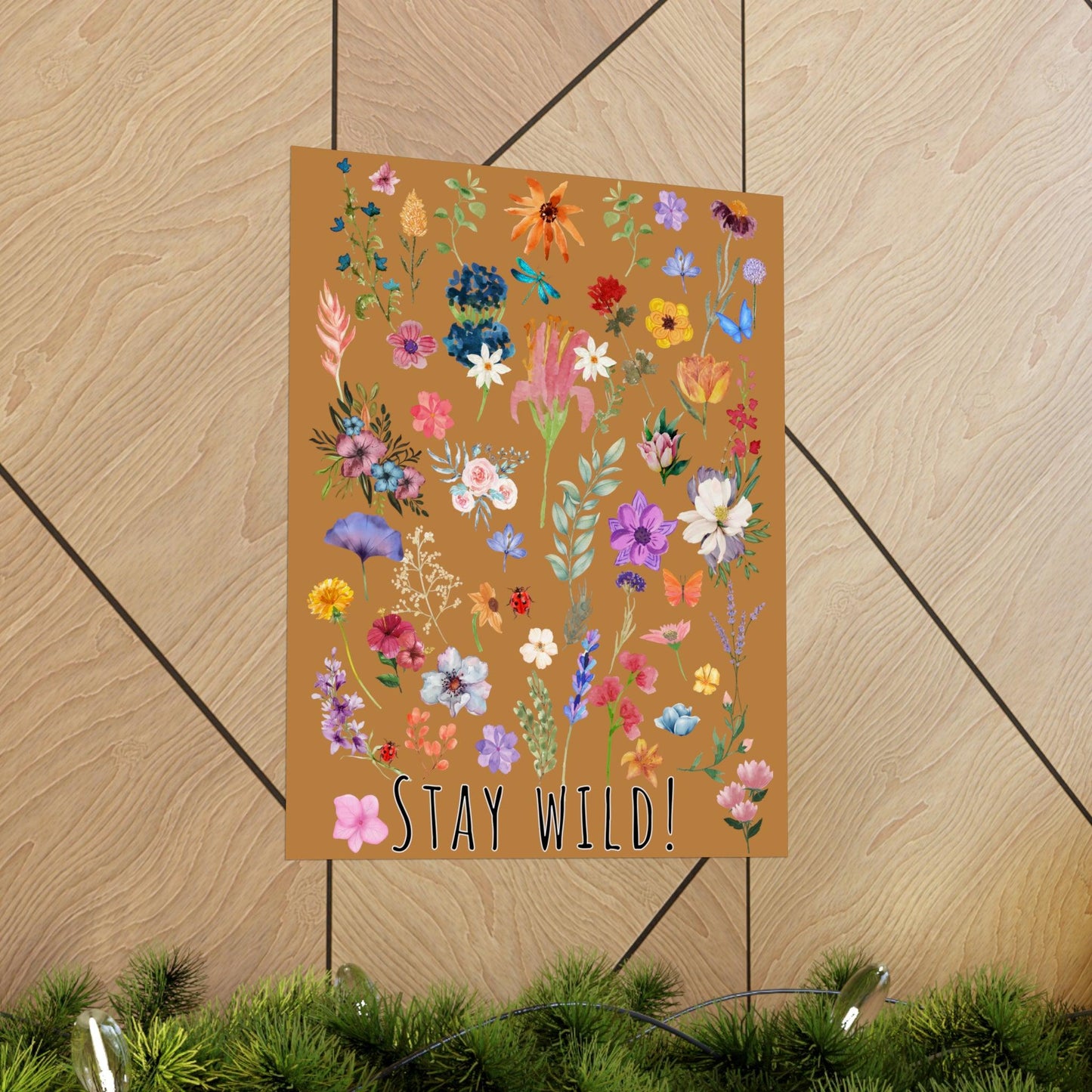 Watercolor Posters Flower Print Botanical Wall Art Floral Decor Posters Classroom, Home, Office, or Business - Custom Wall Art Wild flowers
