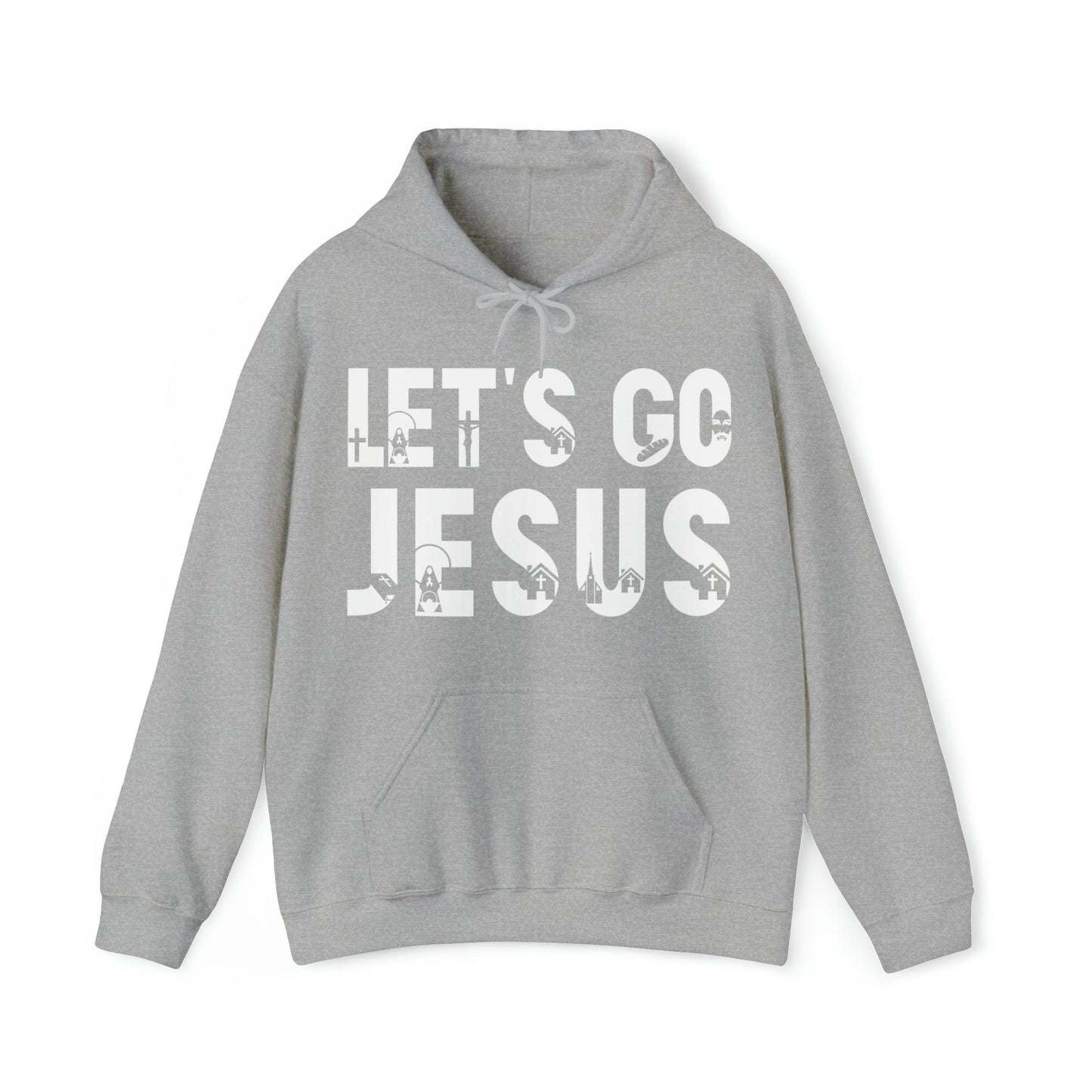 Let's Go Jesus Hooded Sweatshirt Funny Christian Shirt Christian Gift Trendy Christian Sweatshirt Religious Sweatshirt Jesus Hoodie Faith Shirt - Giftsmojo