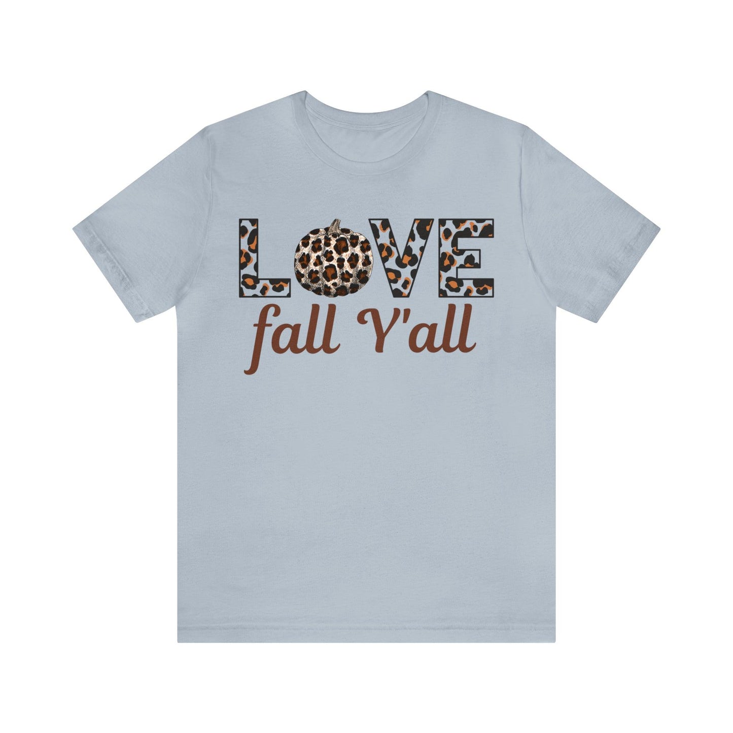 Leopard Print Love Fall Y'all Love Fall shirt Fall lover gift - Giftsmojo