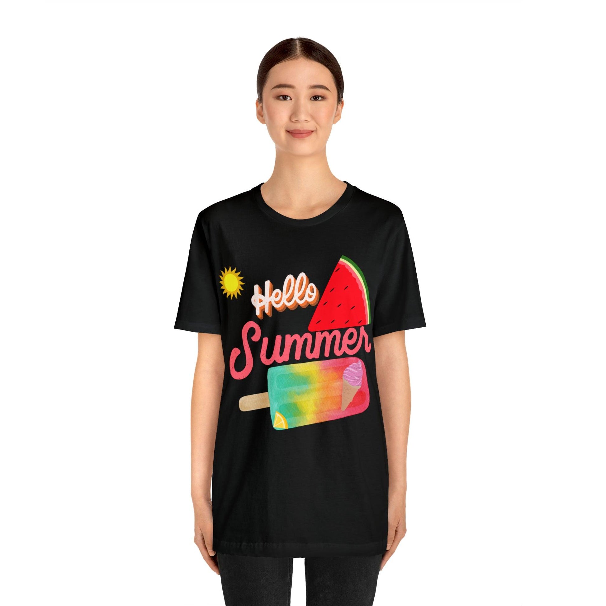 Hello Summer Shirt, Hello Summer, Summer shirts for women and men, Funny Shirt, Summer Vibes, Trendy Fashion, Summertime Fun - Giftsmojo