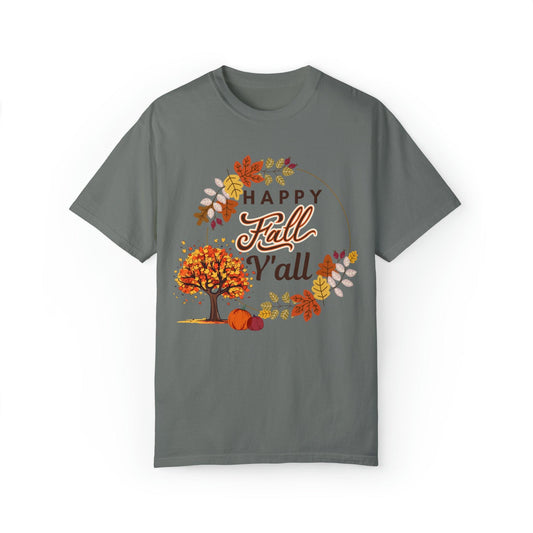 Happy Fall Y'all Gift for Fall, Funny Fall Shirts Gift, Autumn Tee, Fall TShirt - Giftsmojo