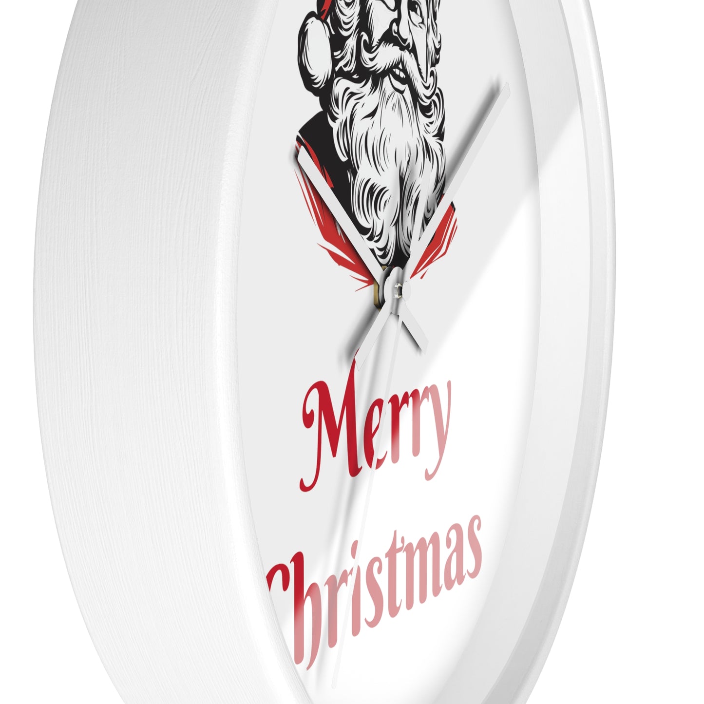 Santa Christmas Wall Clock - Festive Xmas Decor Family Gift Idea