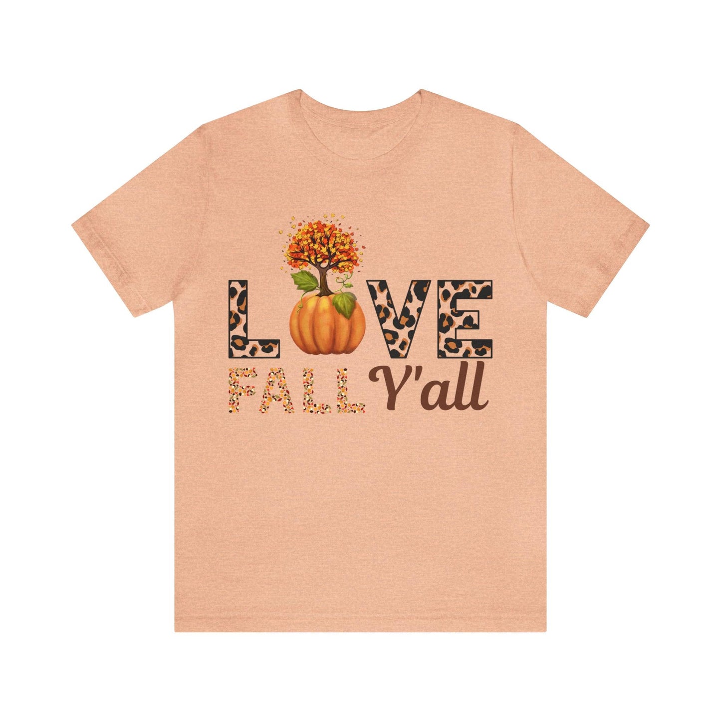 Leopard Print Love Fall Y'all shirt, Autumn Shirt, Fall shirt, Fall Gift - Giftsmojo