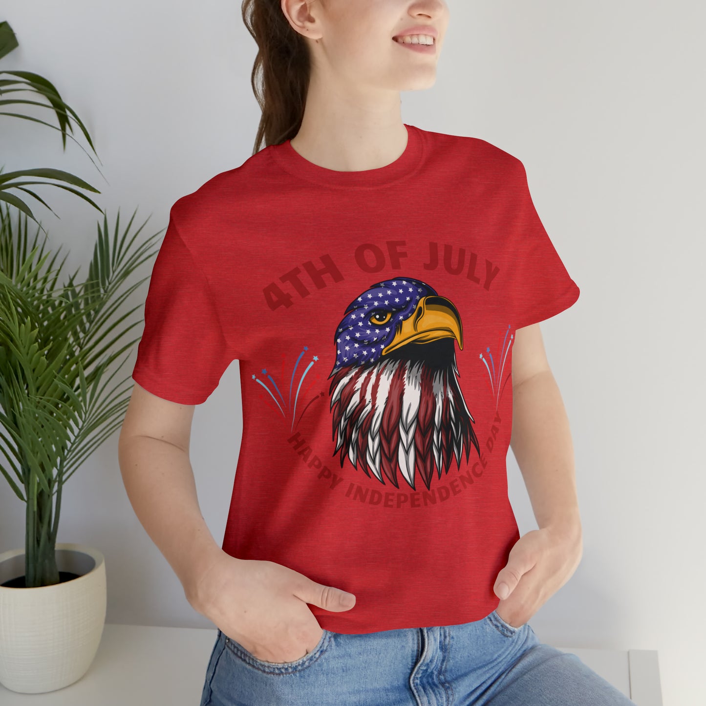 4th of July shirt, Happy Independence Day shirt, Casual Top Tee