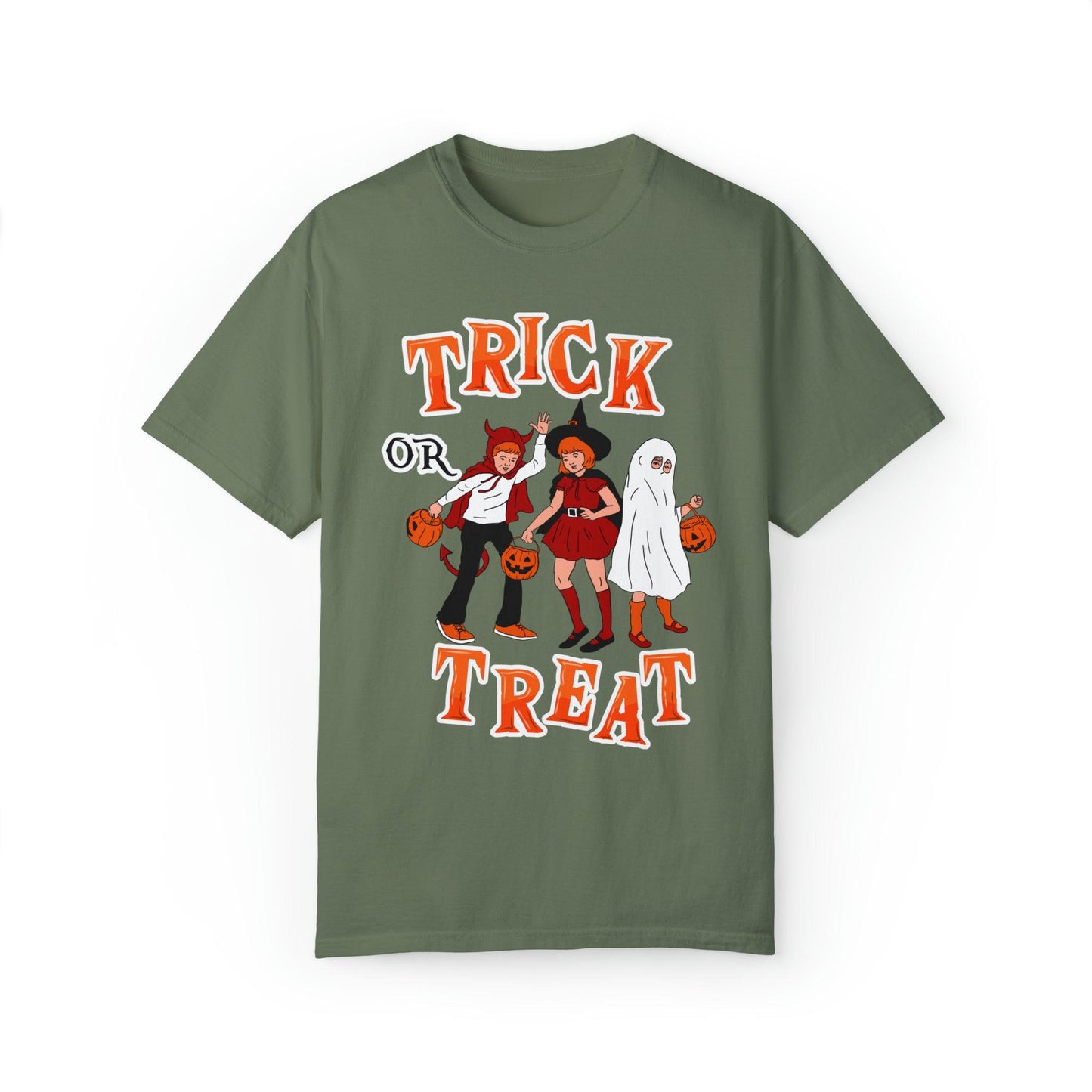 Halloween Party Shirt Retro Halloween Tshirt, Trick or Treat Shirt Vintage Shirt Halloween Shirt Cute Spooky Shirt, Halloween Gift Halloween T-shirt