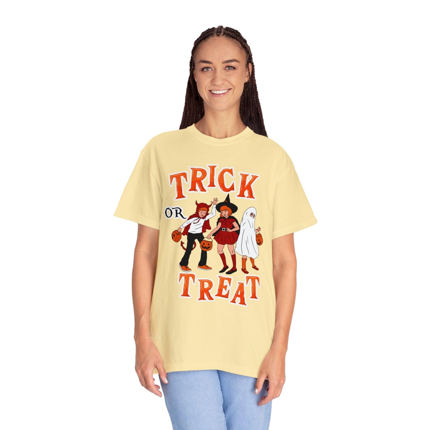 Halloween Party Shirt Retro Halloween Tshirt, Trick or Treat Shirt Vintage Shirt Halloween Shirt Cute Spooky Shirt, Halloween Gift Halloween T-shirt - Giftsmojo