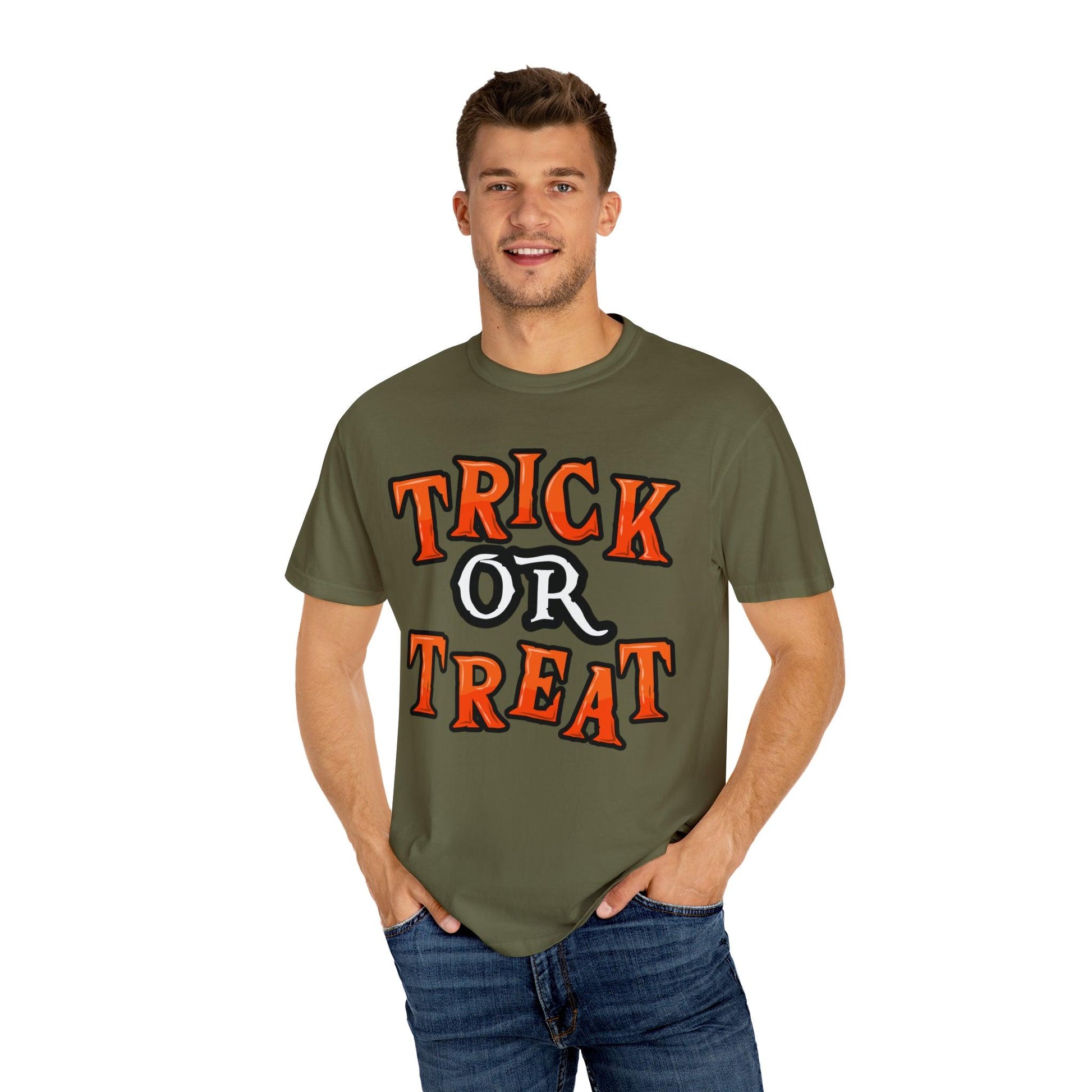 Cute Trick or Treat Shirt for Women and Men Vintage Shirt Halloween Shirt Retro Halloween Costume - Giftsmojo