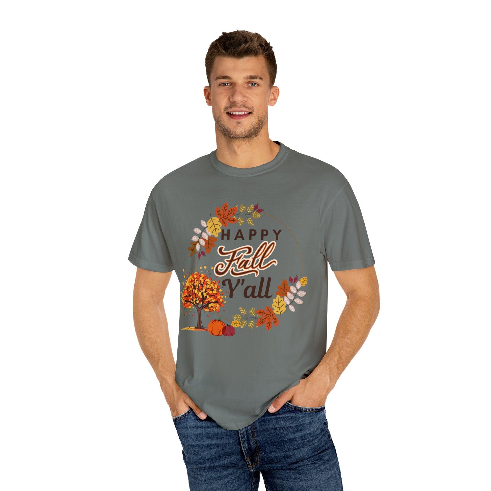 Happy Fall Y'all Gift for Fall, Funny Fall Shirts Gift, Autumn Tee, Fall TShirt - Giftsmojo