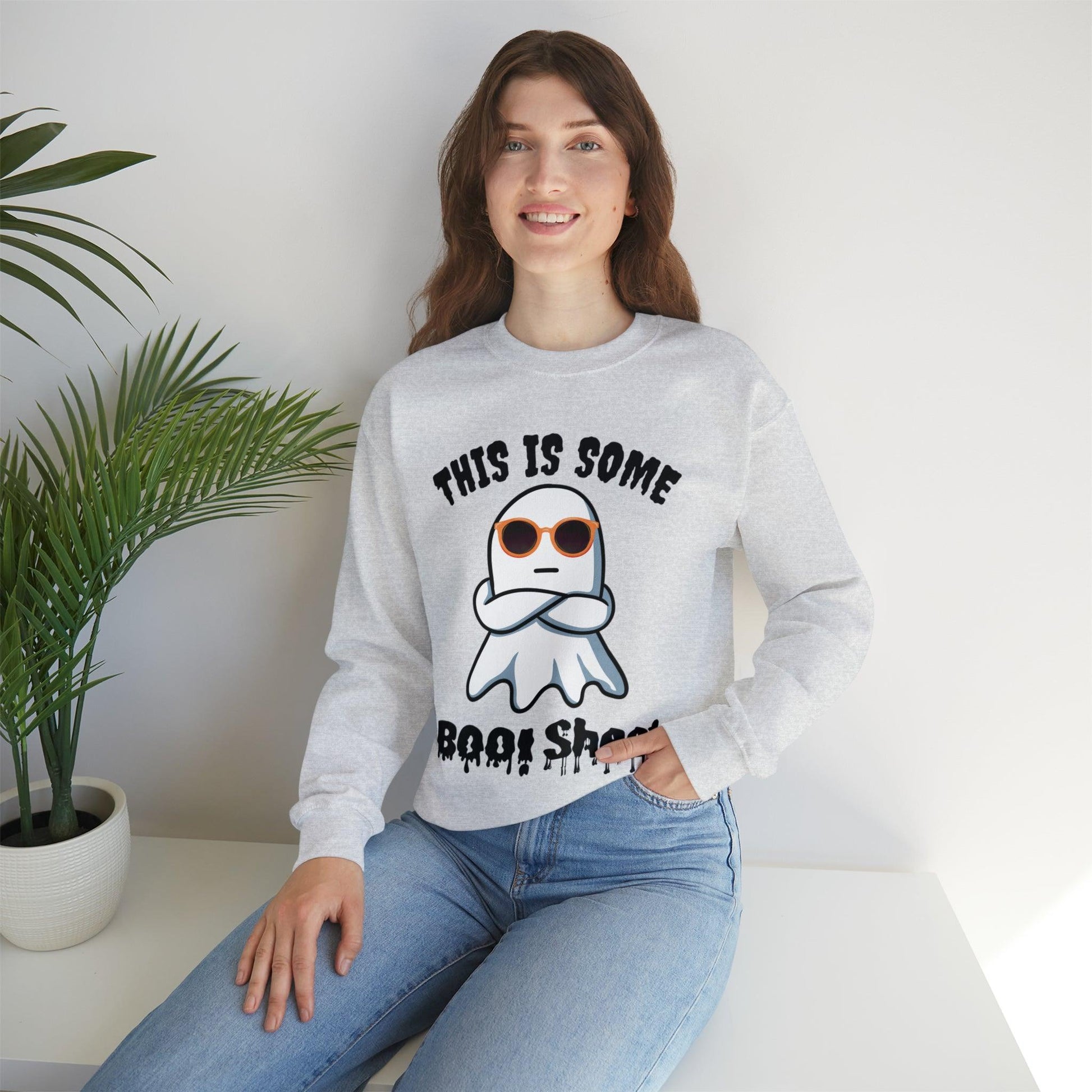 This Is Some Boo Sheet Funny HalloweenSweatshirt Funny Halloween Costume Spooky Season Tee Boo Ghost Sweatshirt Gift for Birthday Christmas - Giftsmojo