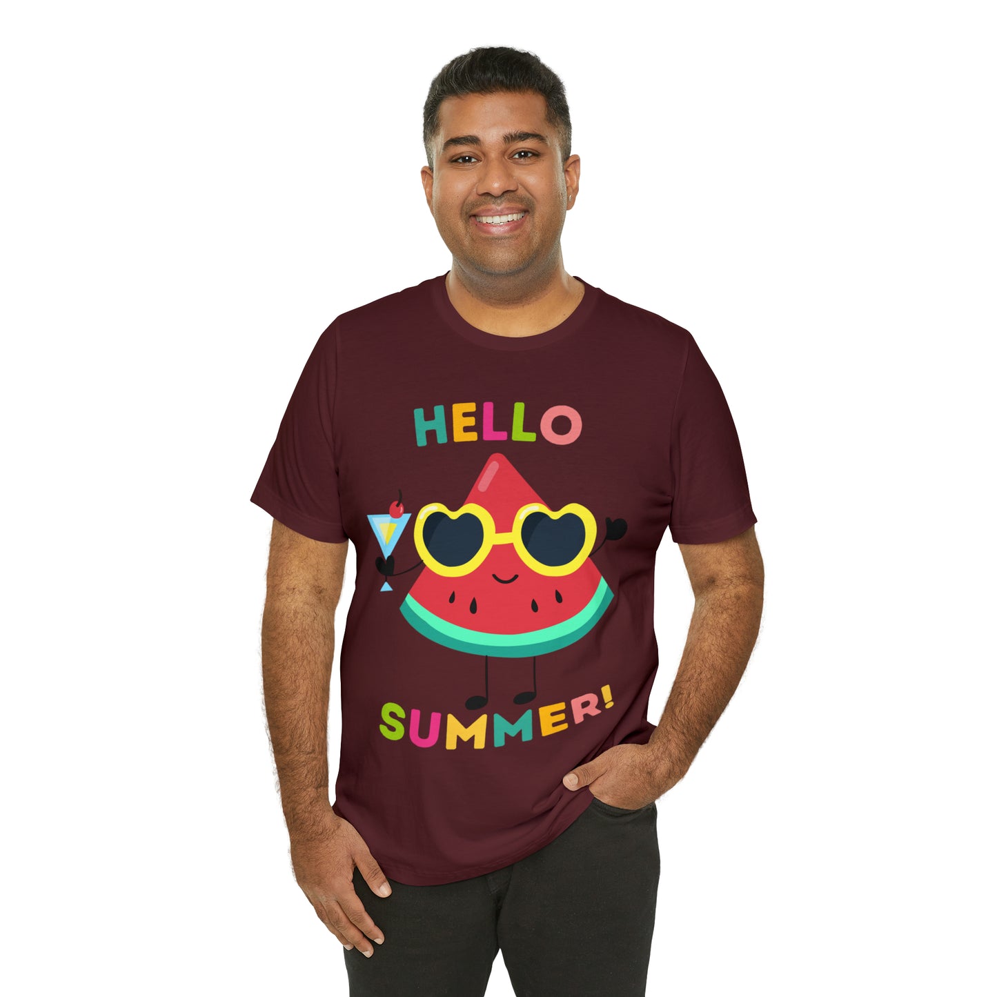 Hello Summer Shirt, Funny Summer Casual Top Tee,Unisex Summer Tshirt Ladies