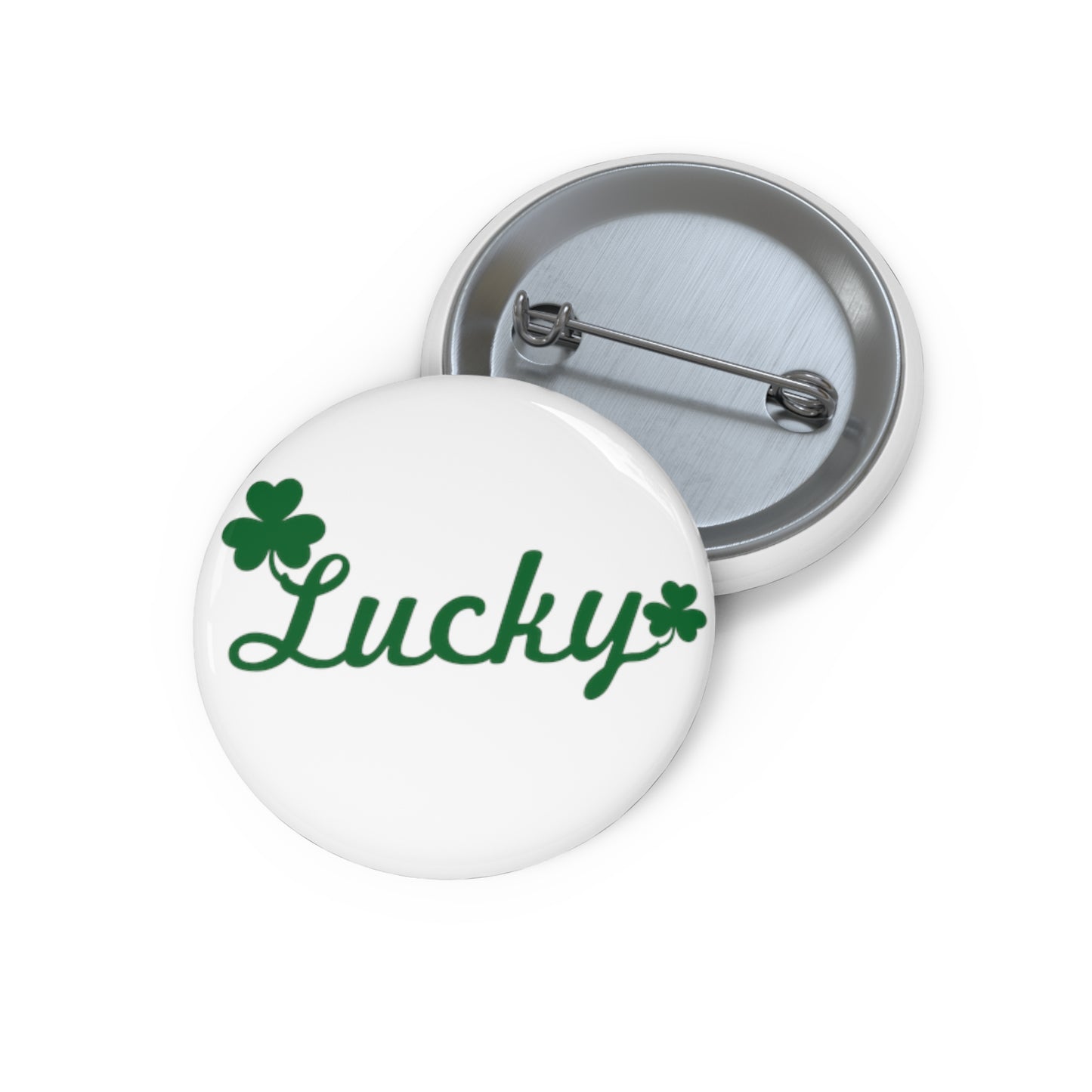 St Patrick's day Lucky Button Custom Pin Buttons St Paddy's day Button