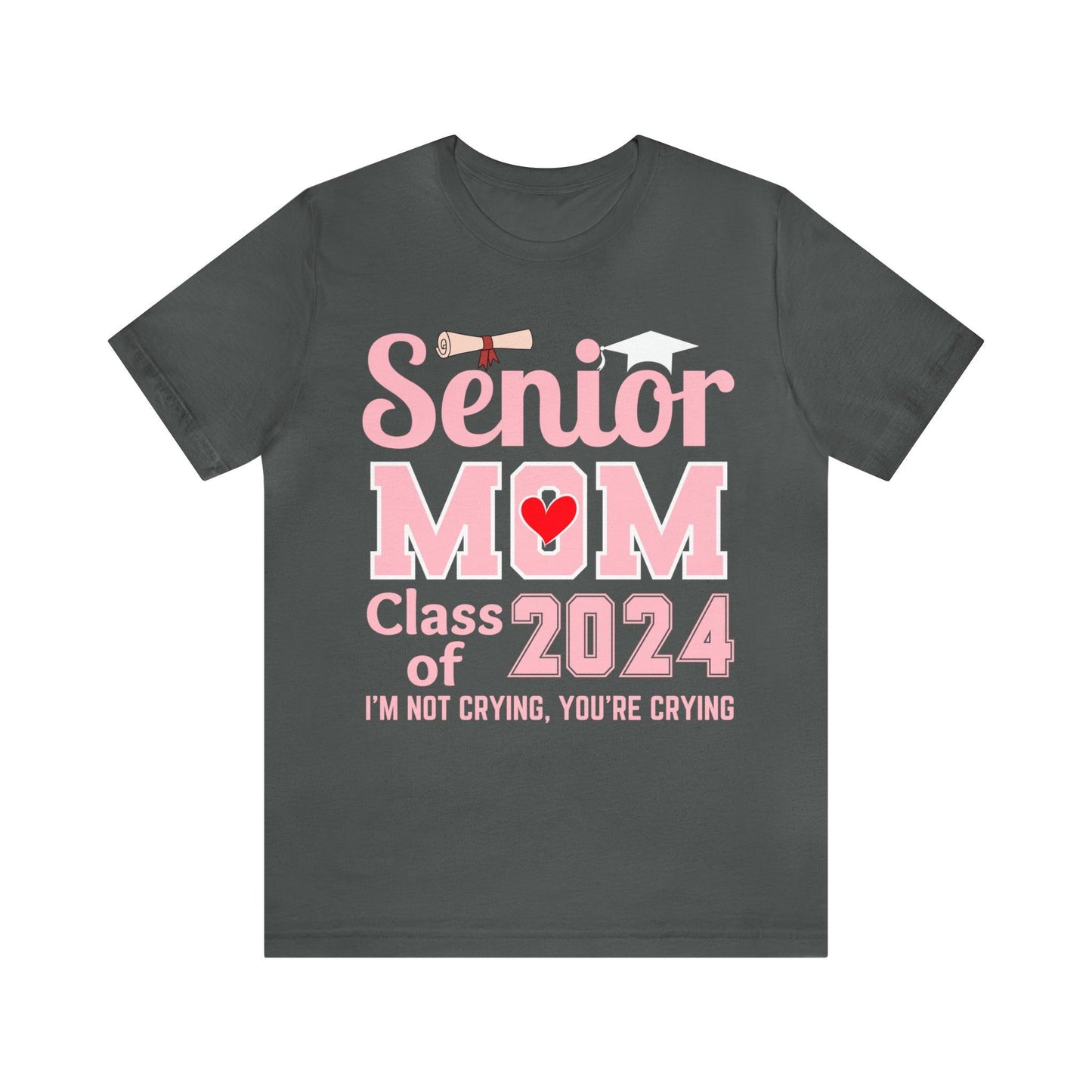 Senior Mom Class of 2024 T-Shirt Pink, Proud Senior Mom Shirt, Gift for Graduate, Graduation 2024 Family Shirt 2024 Senior Mom - Giftsmojo