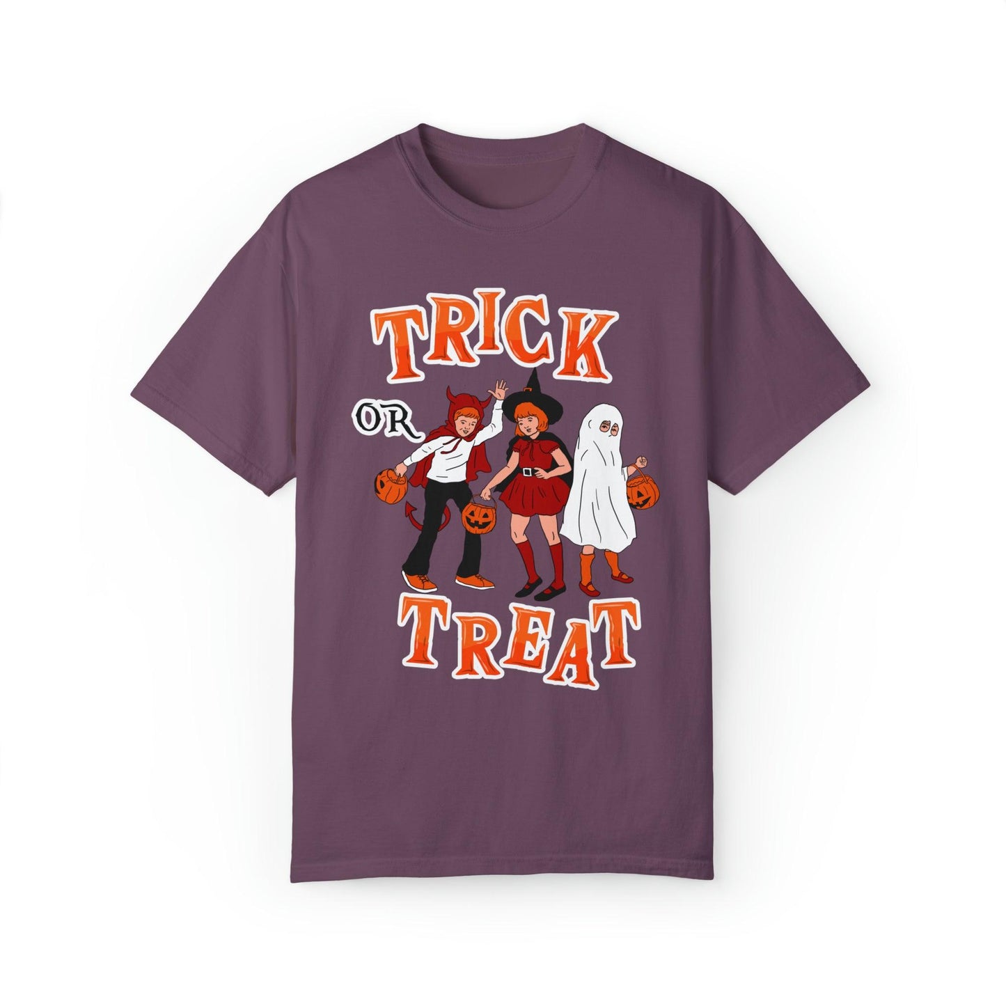 Halloween Party Shirt Retro Halloween Tshirt, Trick or Treat Shirt Vintage Shirt Halloween Shirt Cute Spooky Shirt, Halloween Gift Halloween T-shirt - Giftsmojo