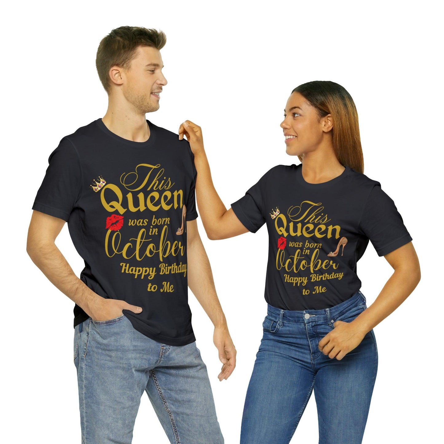 Birthday Queen Shirt, Gift for Birthday, This Queen was born in October Shirt, Funny Queen Shirt, Funny Birthday Shirt, Birthday Gift - Giftsmojo