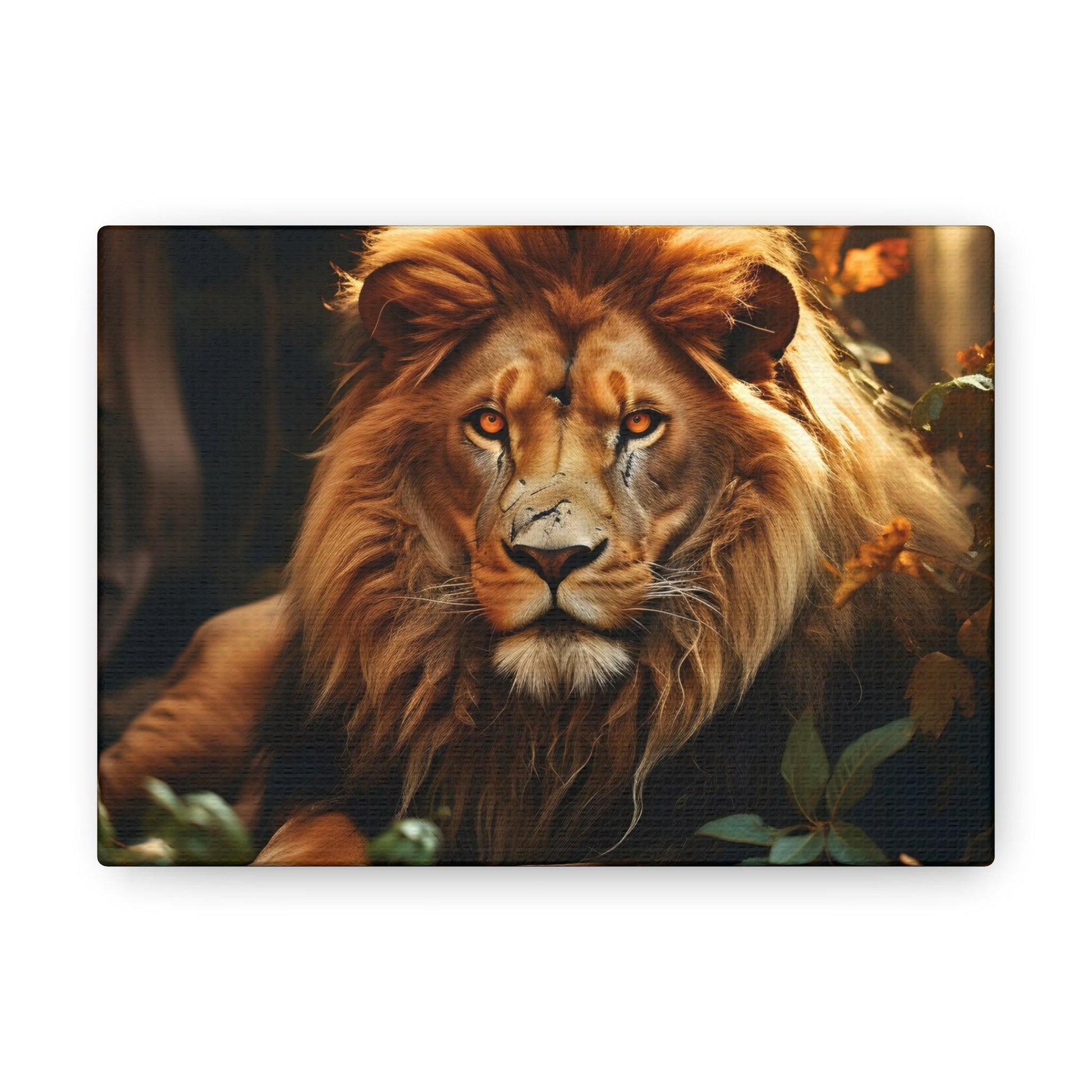 Lion In Nature Art Canvas Gallery Wraps Lion Print Large Canvas Art Animal Wall Art minimalist Wall Art Lover Gift - Giftsmojo