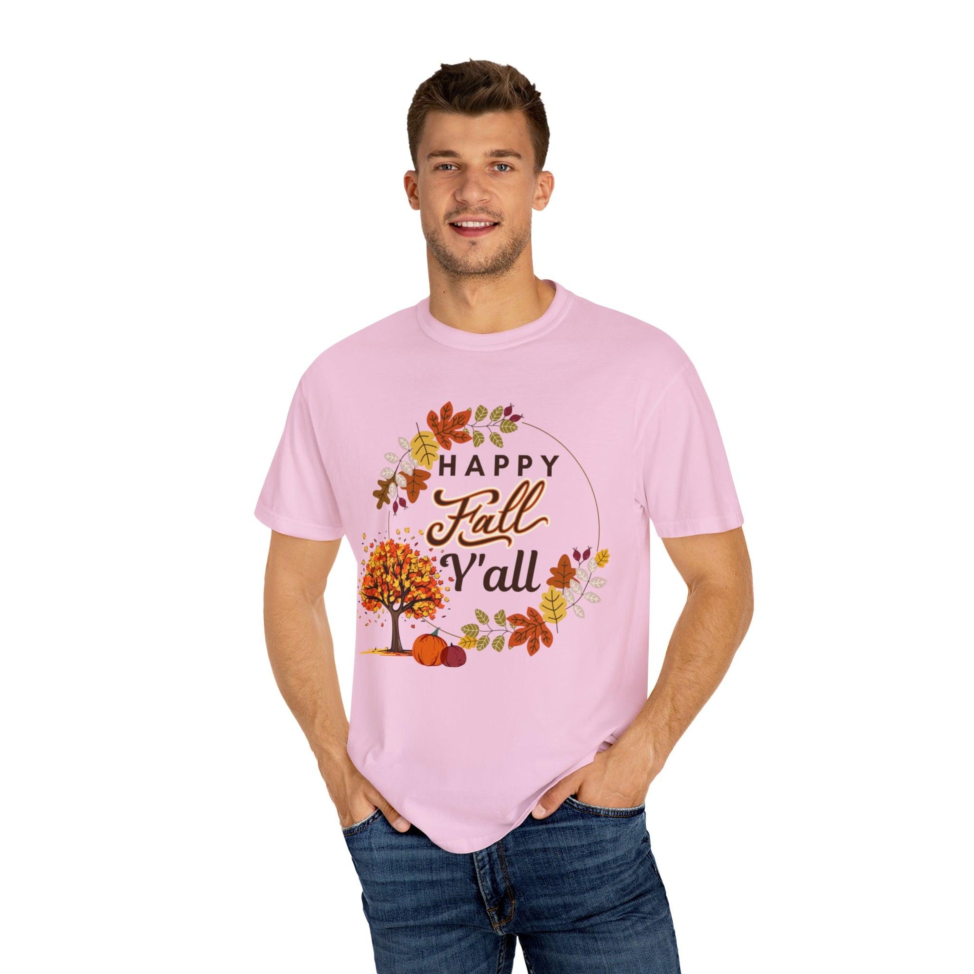 Happy Fall Y'all Gift for Fall, Funny Fall Shirts Gift, Autumn Tee, Fall TShirt - Giftsmojo