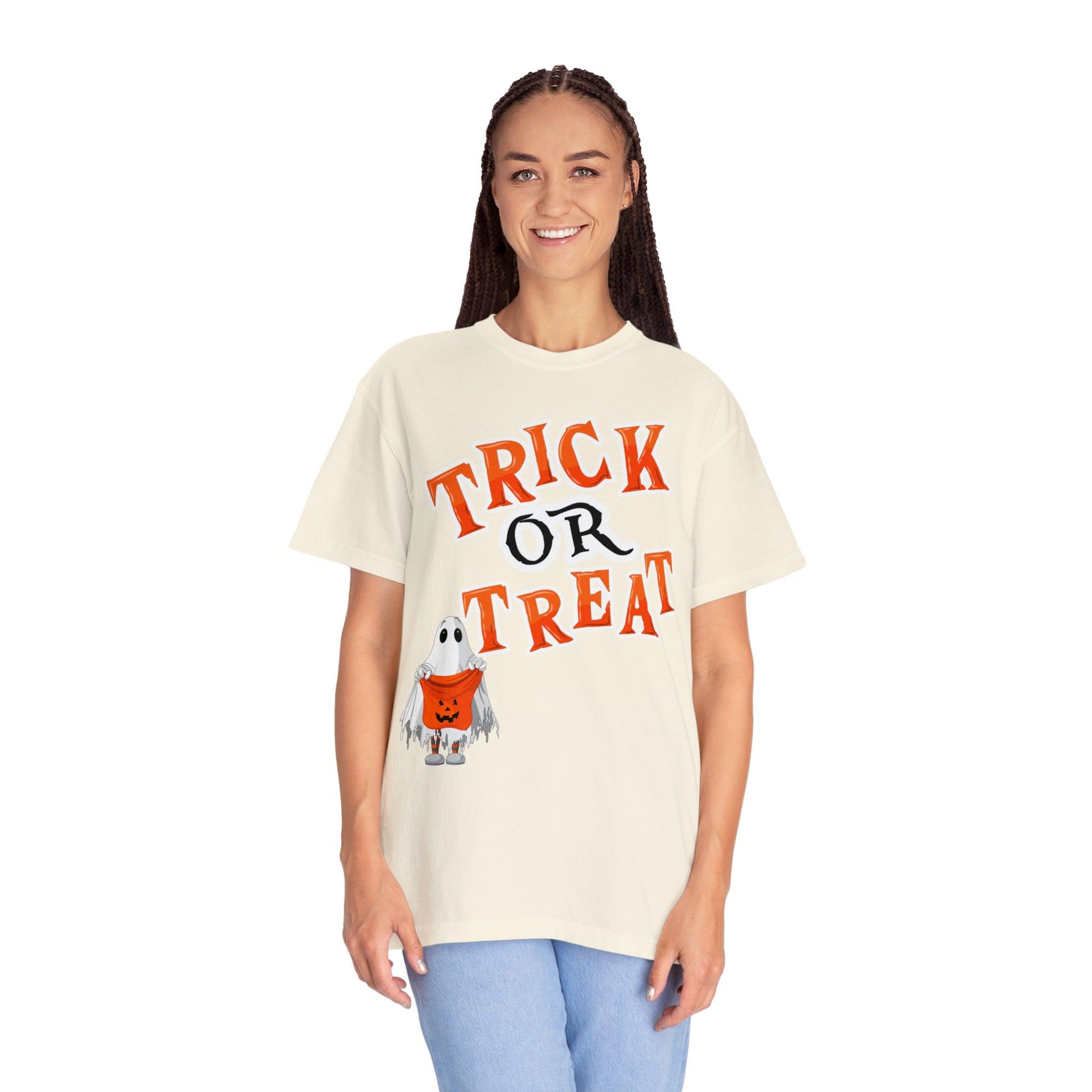 Embrace Halloween Cuteness with Our Cute Trick or Treat Shirt for Women and Men - Limited Edition - Giftsmojo